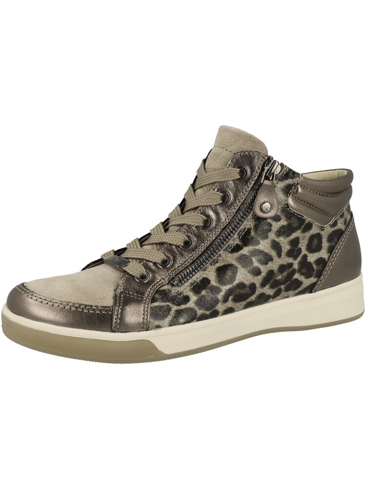 ARA Sneaker Damen Größe 38.5 creme / oliv / schwarz