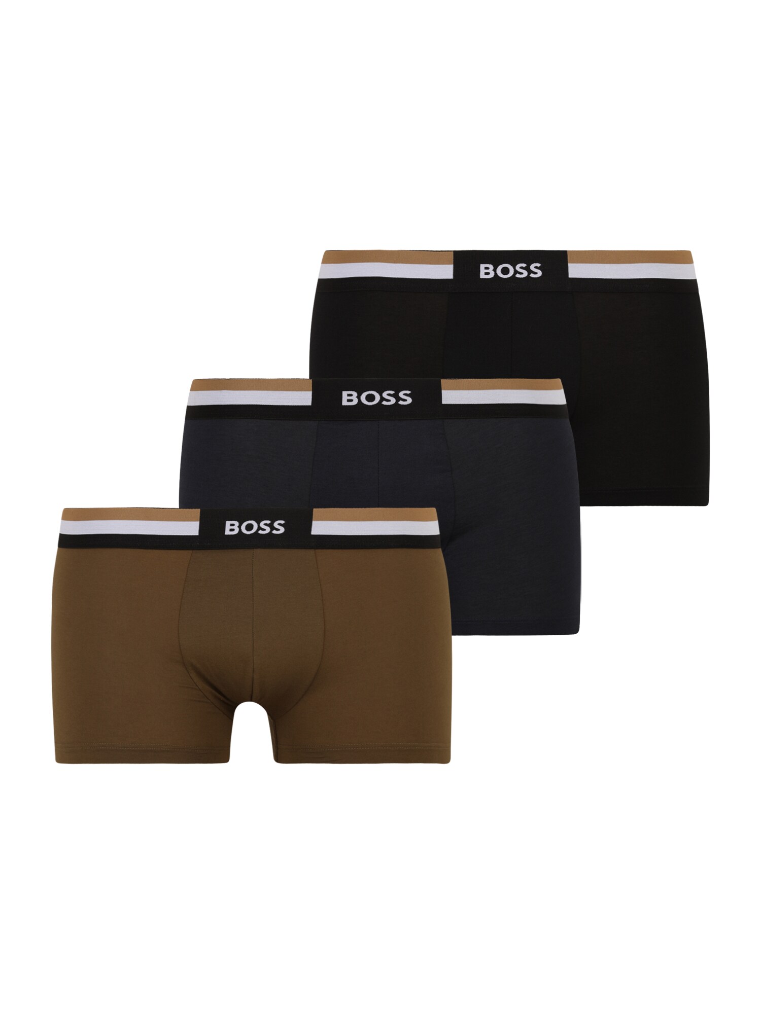 BOSS Boxeri Motion  bleumarin / maro / negru / alb murdar