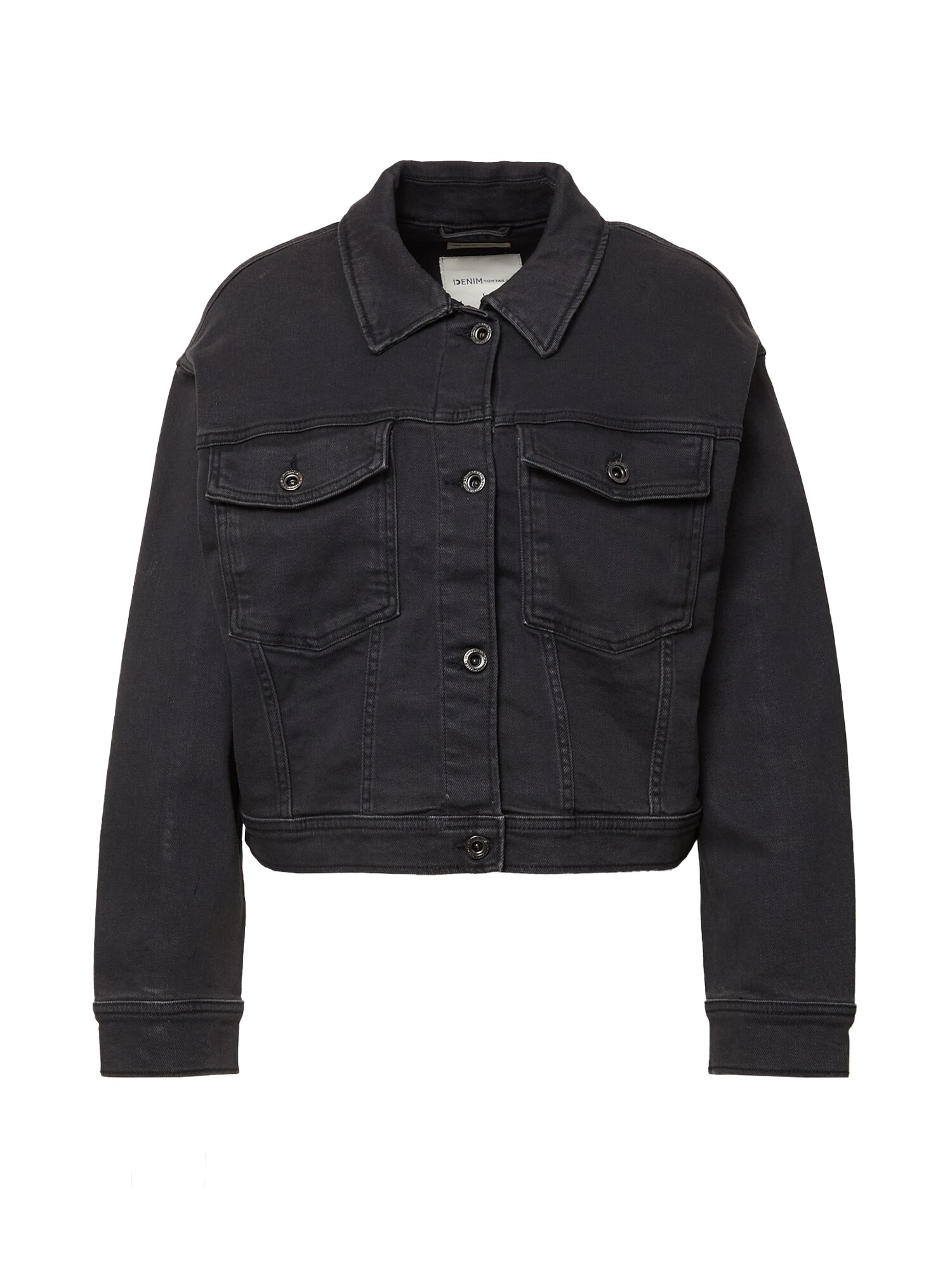 TOM TAILOR DENIM Prechodná bunda  čierny denim