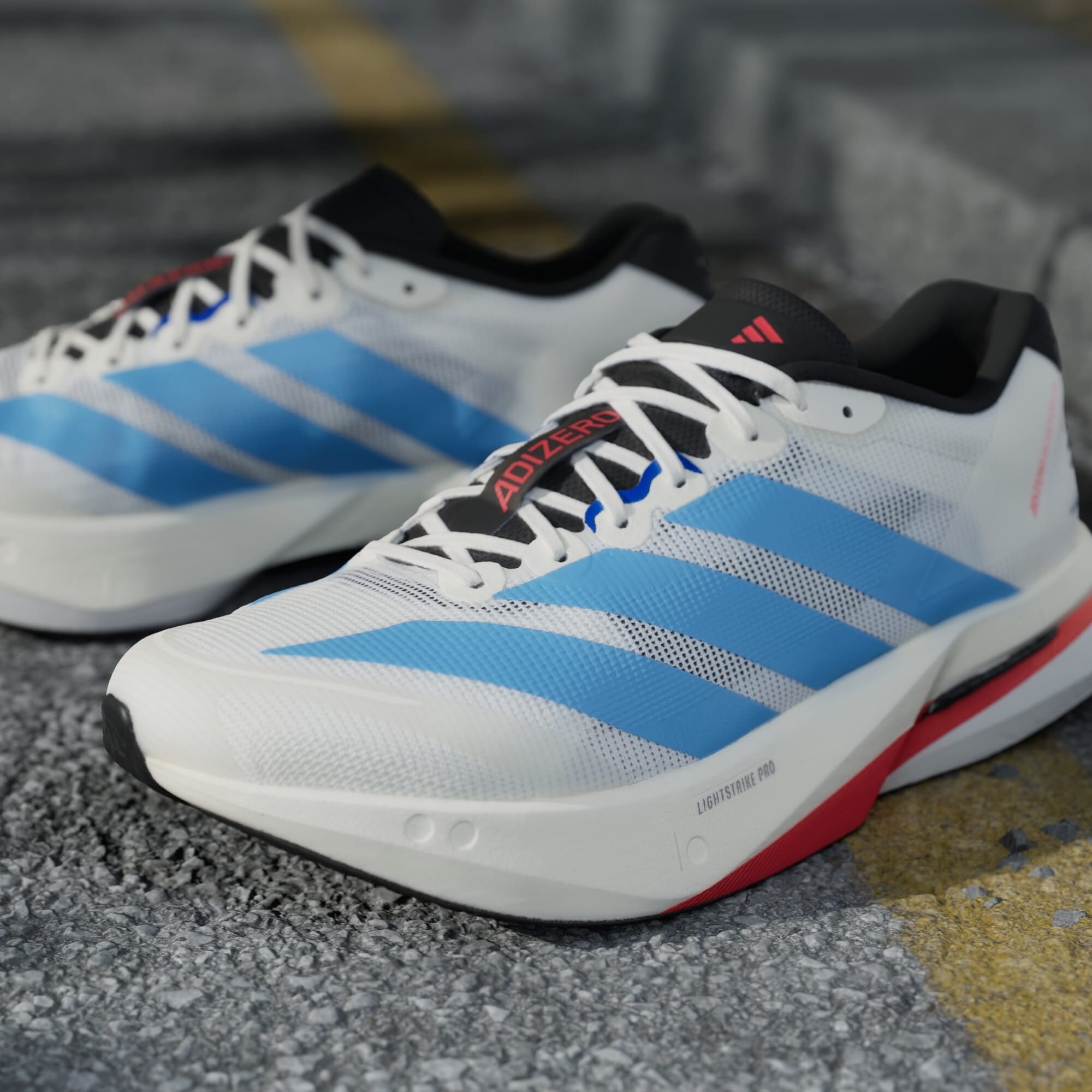 ADIDAS PERFORMANCE Zapatillas de running 'Adizero Boston 13' azul cielo / naranja oscuro / negro / blanco – imagen 3