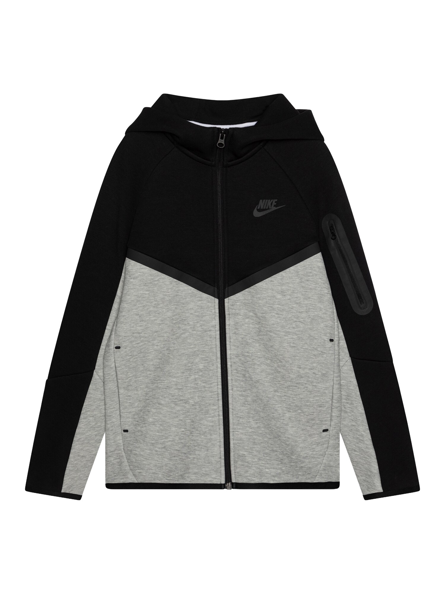 Nike Sportswear Gornji dio trenirke 'TCH FLC'  tamo siva / siva melange / crna