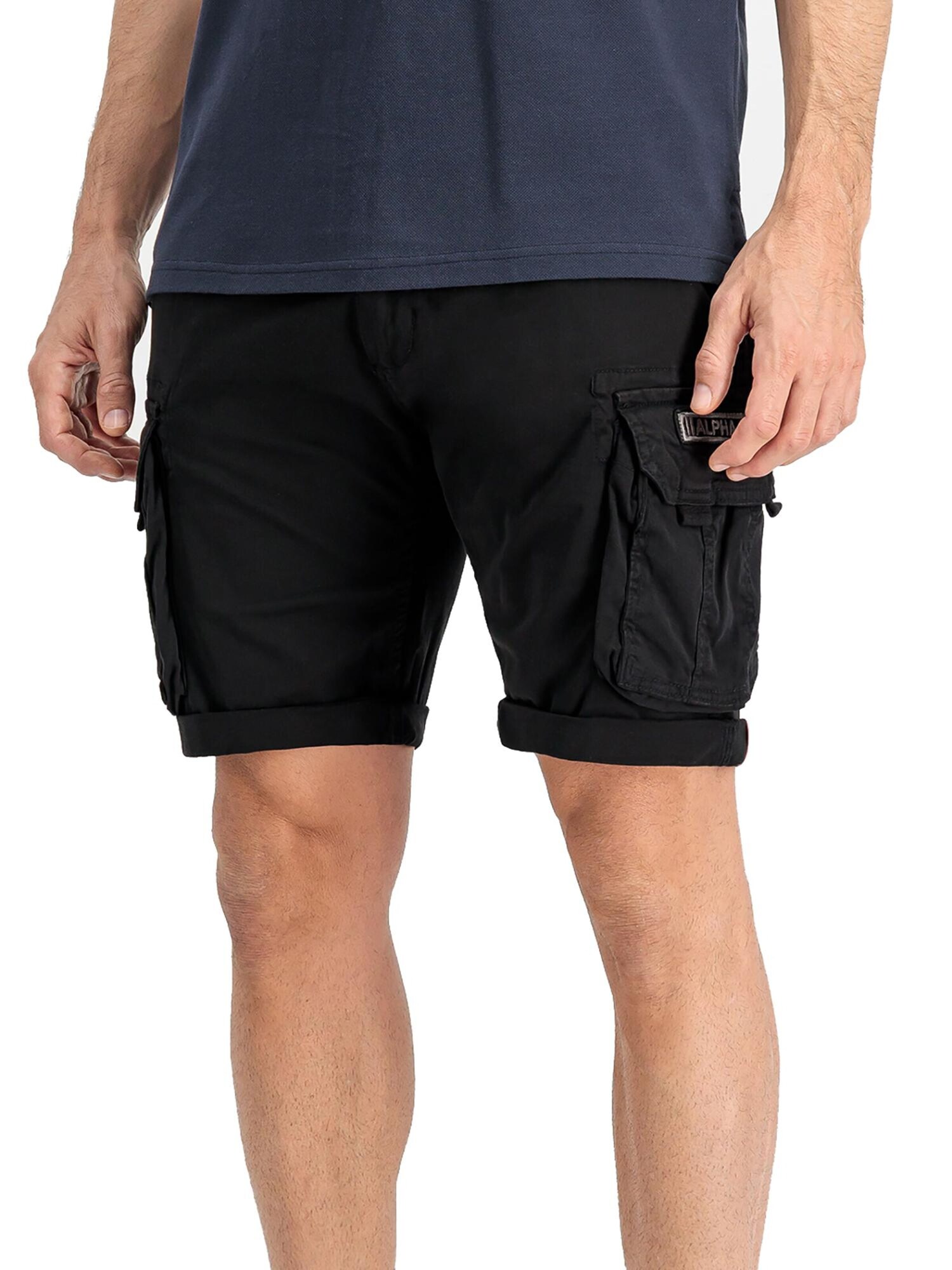 ALPHA INDUSTRIES Kapsáče  čierna / biela (obrázok 4)