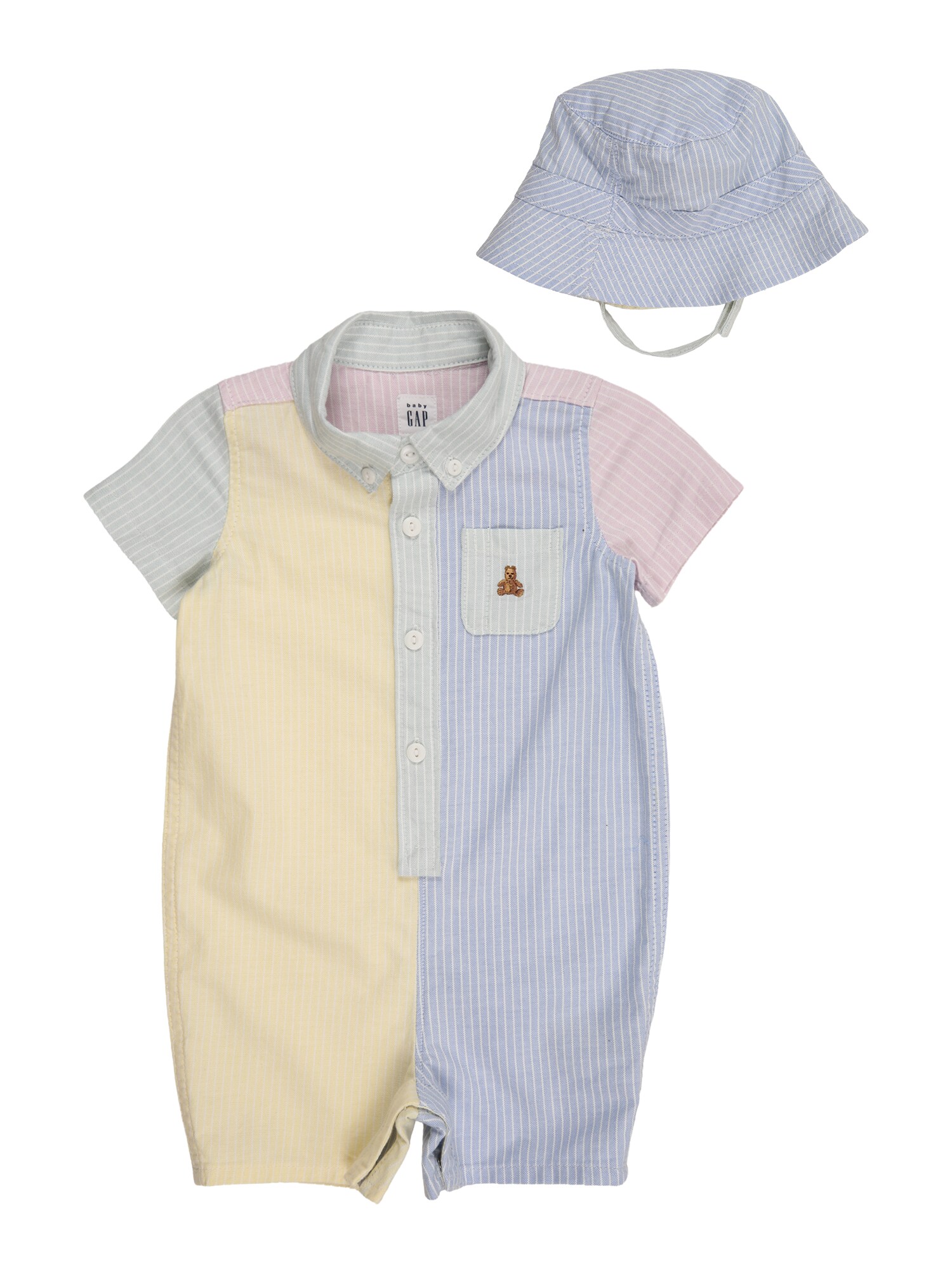 GAP Set  albastru deschis / galben deschis / verde pastel / rosé