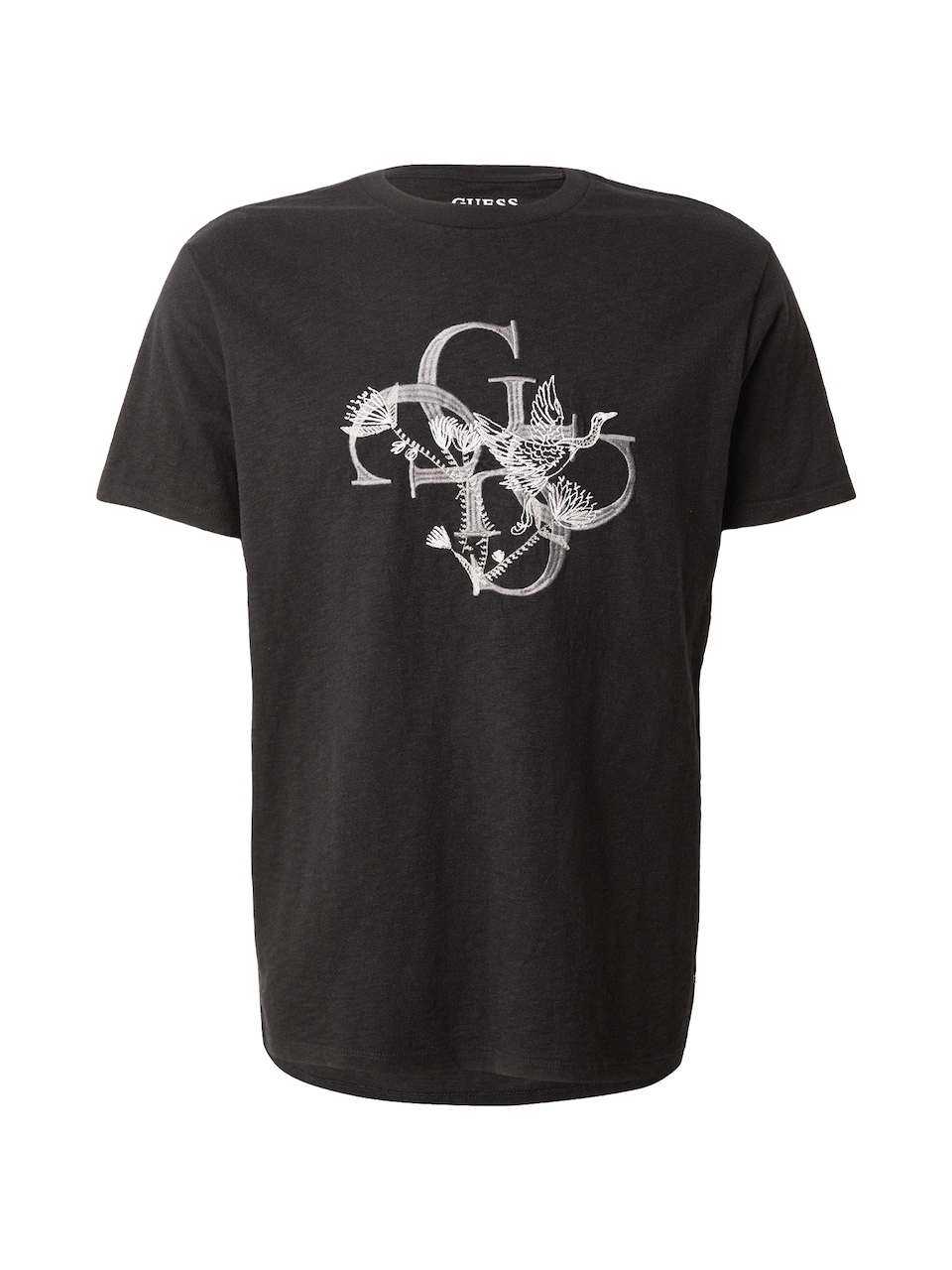 T-shirt 'CRAFTED BIRD' taupe / svart