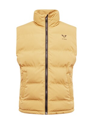 Fat Moose Bodywarmer ‘Birk’ Mosterd / Pasteelgeel / Zwart