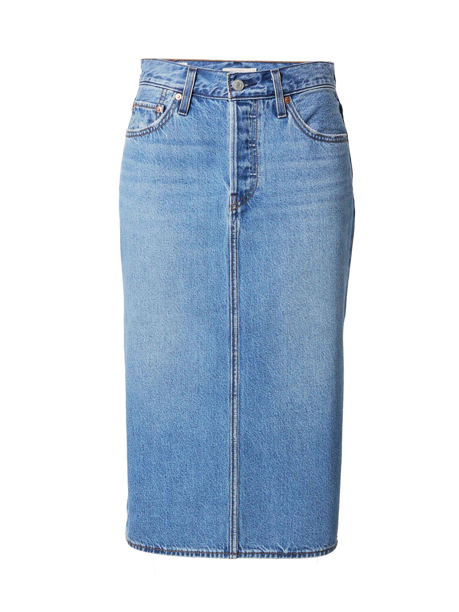 LEVI'S ® Sijonas 'Side Slit Skirt' tamsiai (džinso) mėlyna