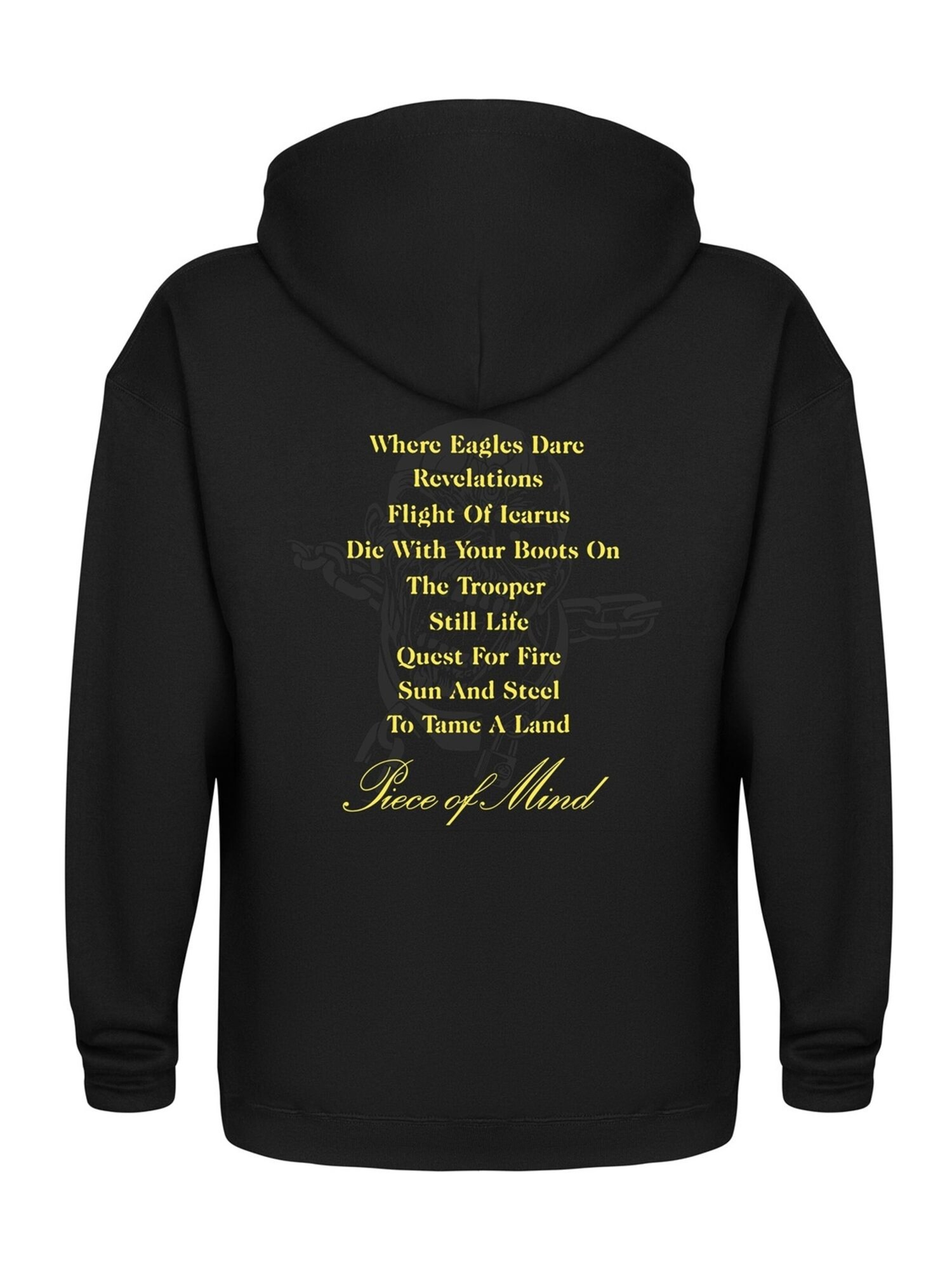 Iron Maiden Sudadera 'Iron Maiden Piece of Mind Tracks Kapuzenpullover' negro – imagen 1