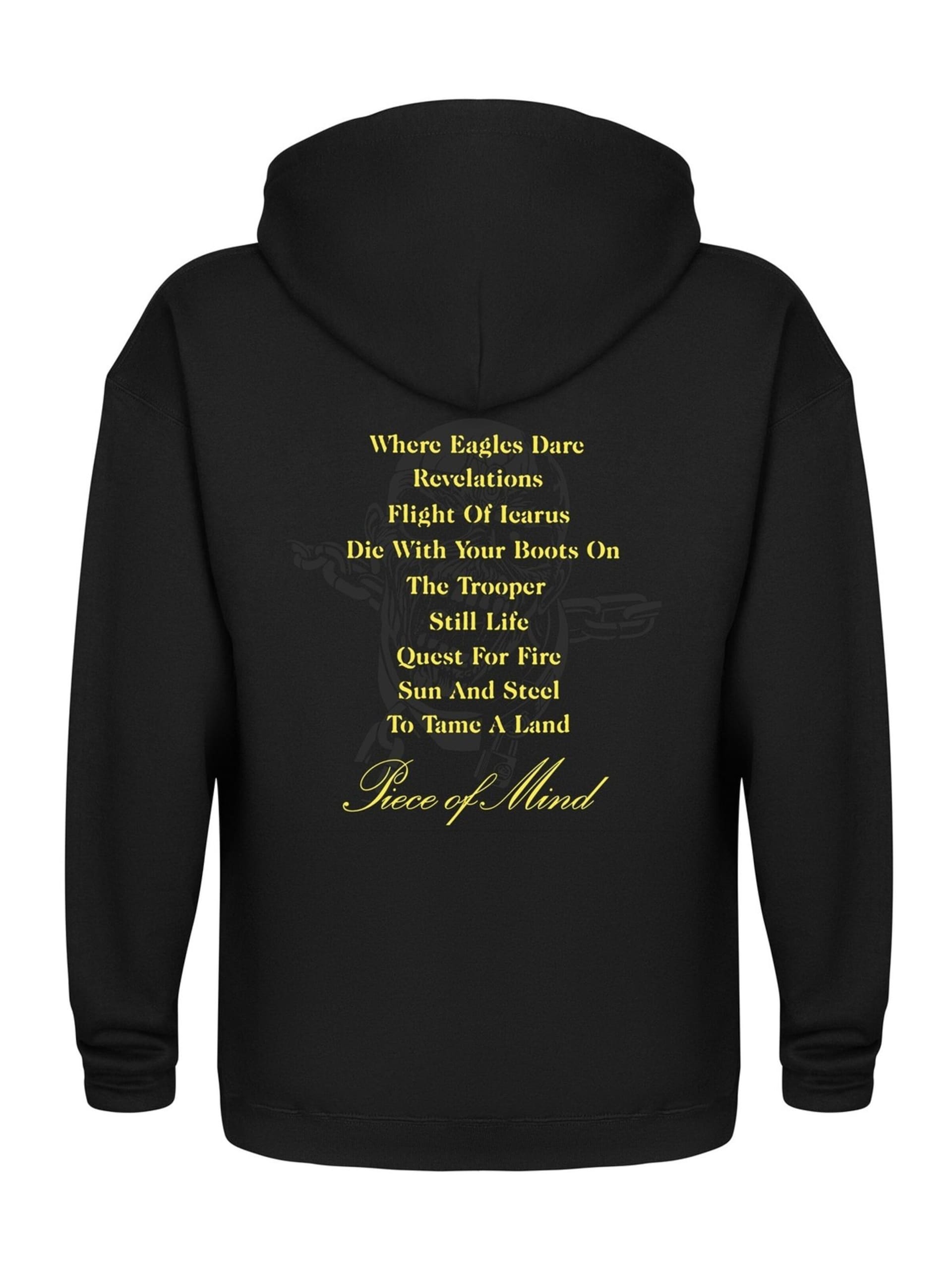Iron Maiden Sweatshirt 'Iron Maiden Piece of Mind Tracks Kapuzenpullover' herr