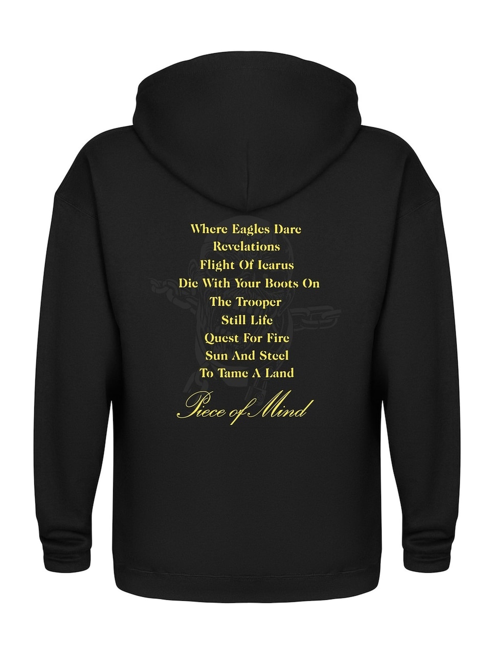 Sweatshirt 'Iron Maiden Piece of Mind Tracks Kapuzenpullover'