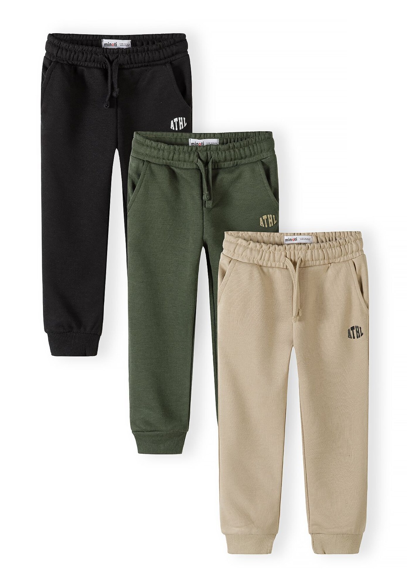 MINOTI Pantaloni  nisipiu / verde / negru