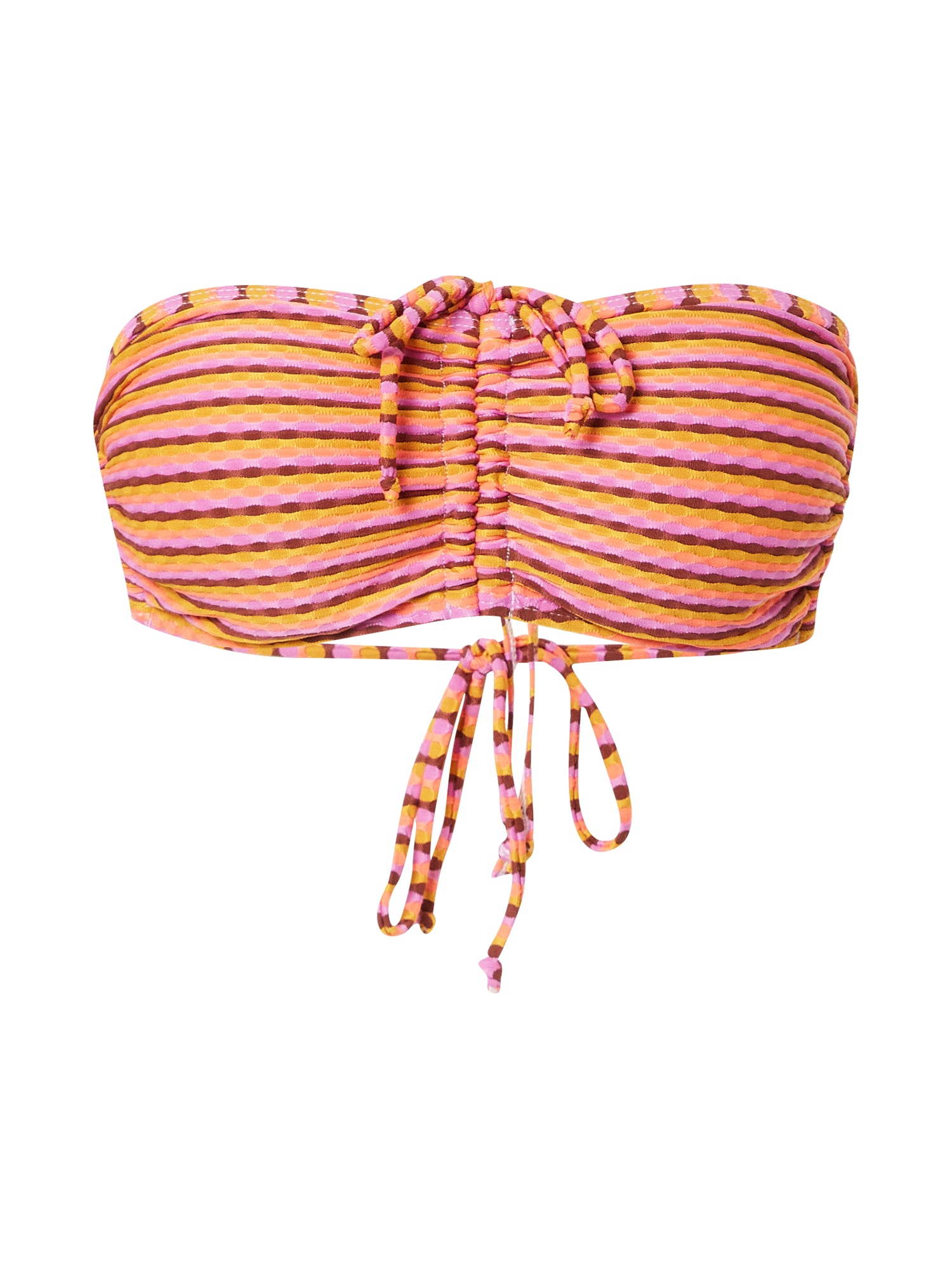 Cotton On Body Bikinio viršutinė dalis burgundiško vyno spalva / oranžinė / purpurinė