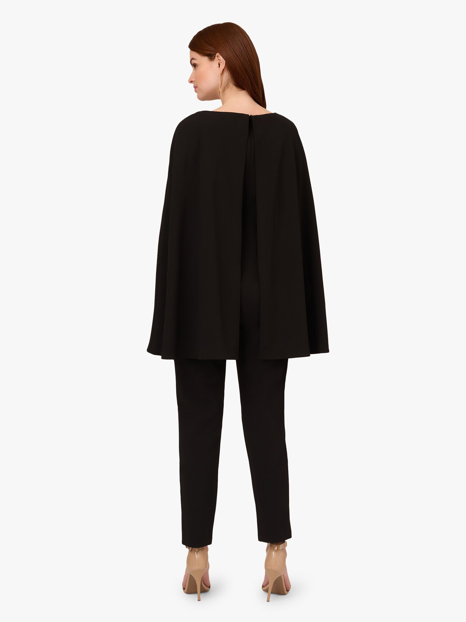 Thumbnail - Adrianna Papell Jumpsuit Knit Crepe Cape Jumpsuit