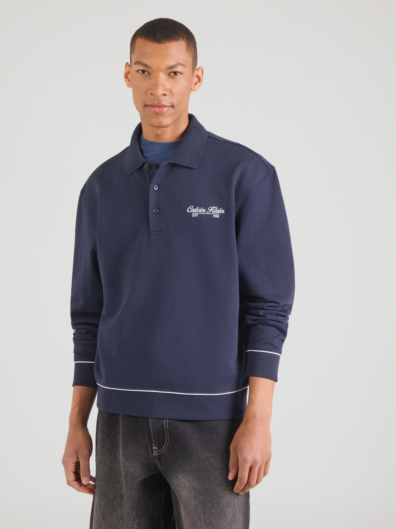 Calvin Klein Jeans Sudadera navy / blanco – imagen 5