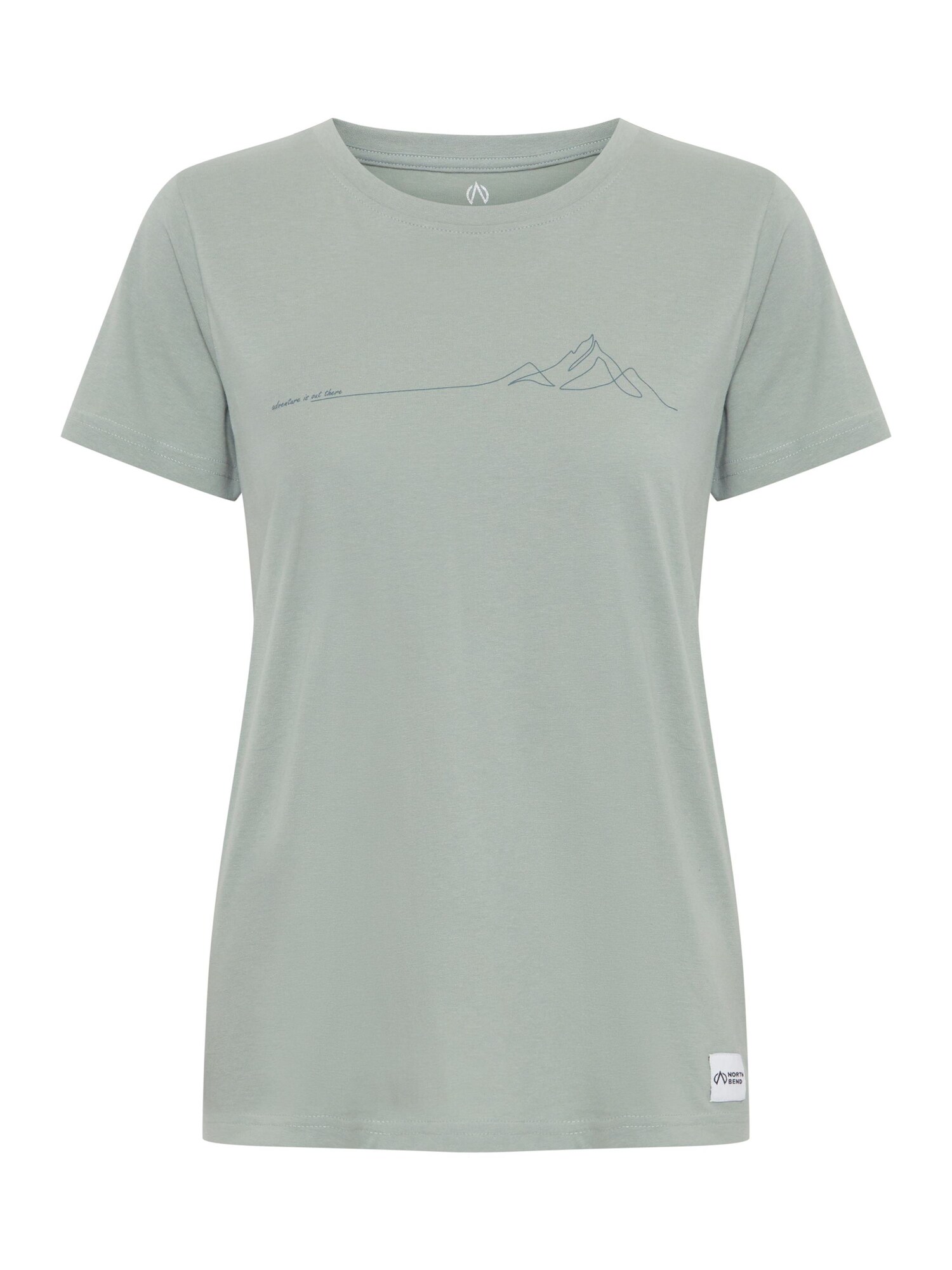 North Bend Camiseta 'Carla'  verde / negro