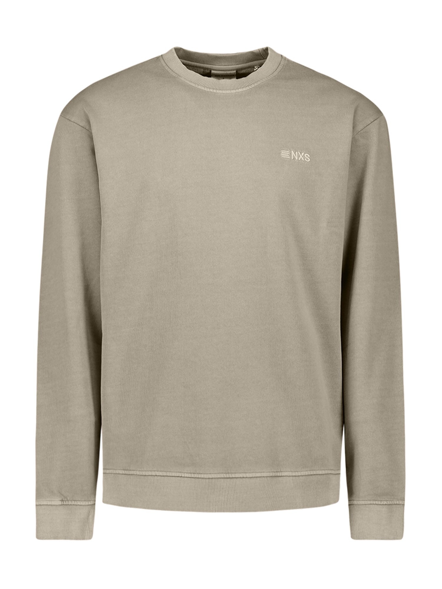 No Excess Sweater majica taupe siva