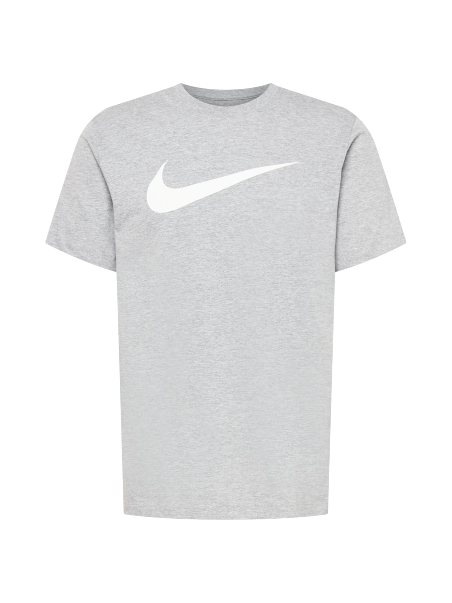 Nike Sportswear Tričko 'Swoosh'  sivá melírovaná / biela