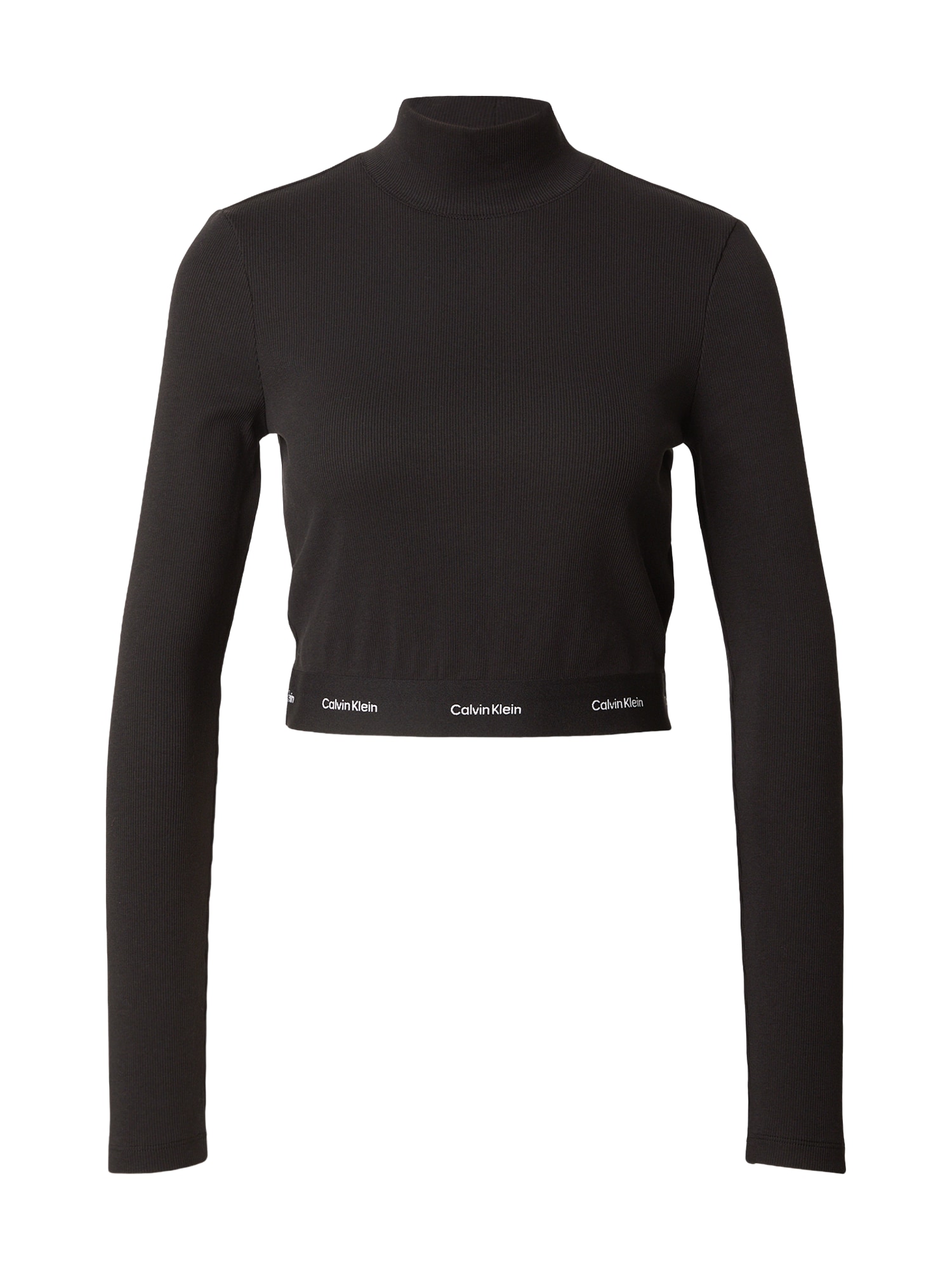 Calvin Klein Jeans Tricou negru / alb