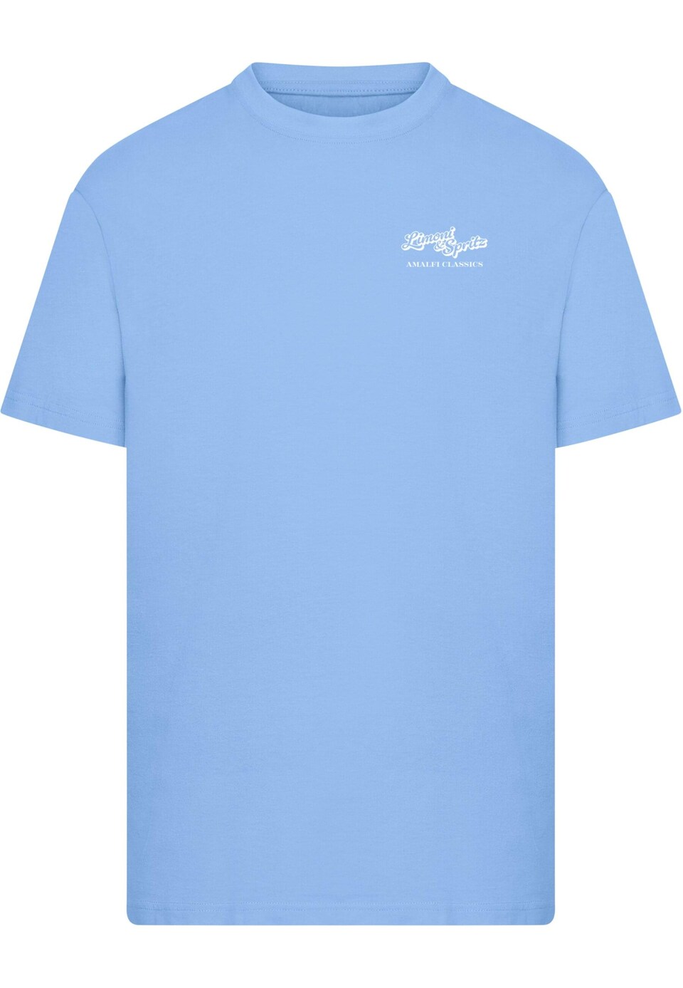 T-shirt 'Limoni And Spritz' himmelsblå / limone / grön