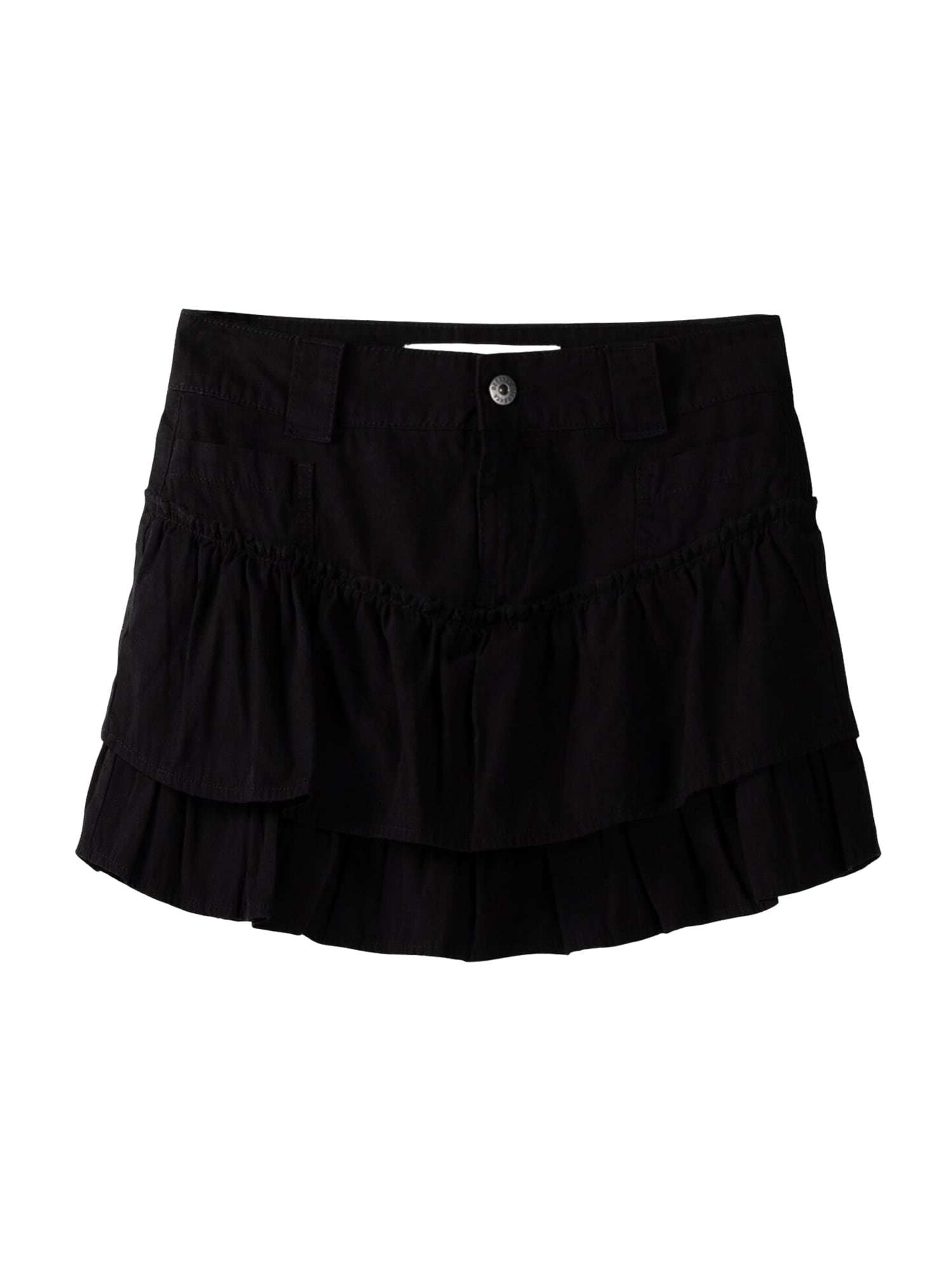 Bershka Fustă  negru