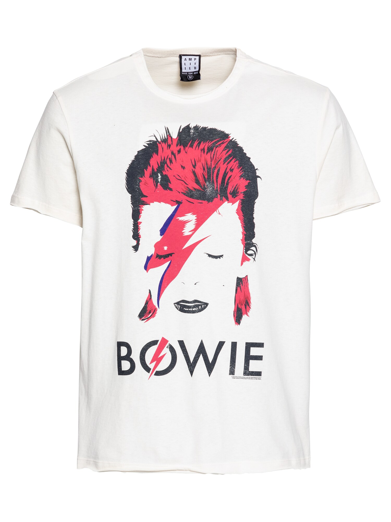AMPLIFIED Marškinėliai 'DAVID BOWIE'  natūrali balta / juoda / mėlyna / pitajų spalva