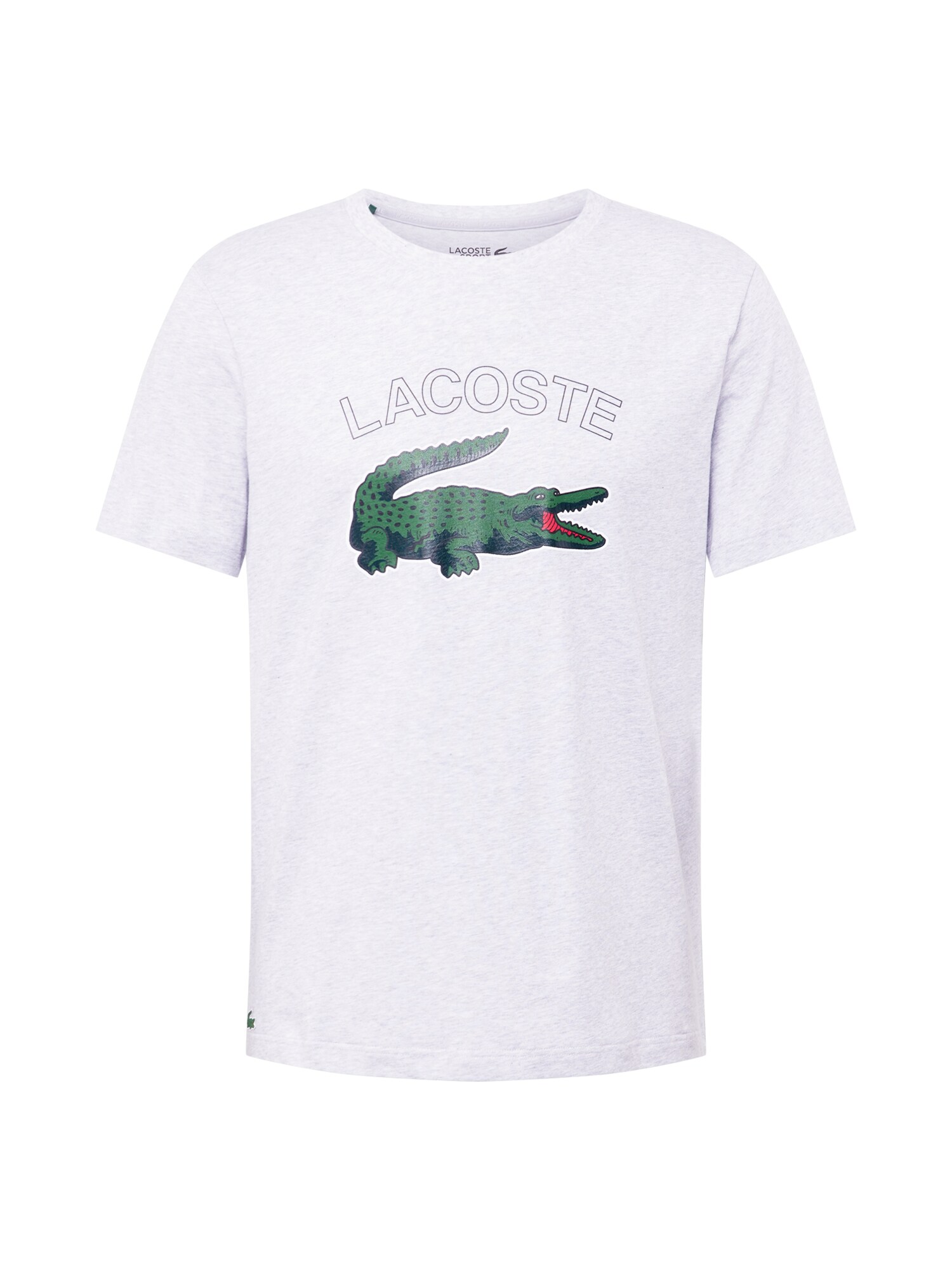 Lacoste Sport Sportiniai marškinėliai margai pilka / žalia / raudona