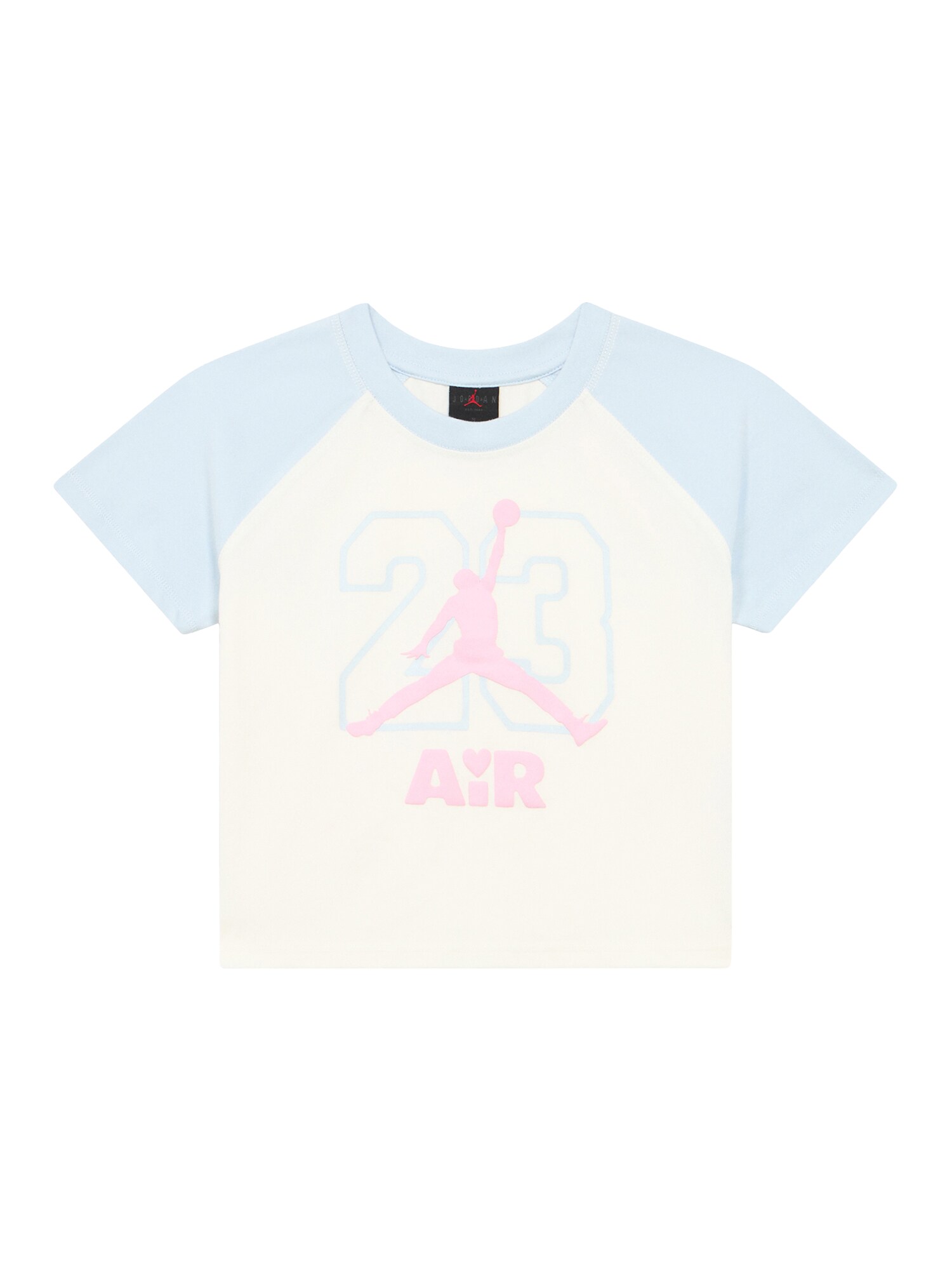 Jordan Tricou LOVE IS IN THE AIR  albastru deschis / roz / alb