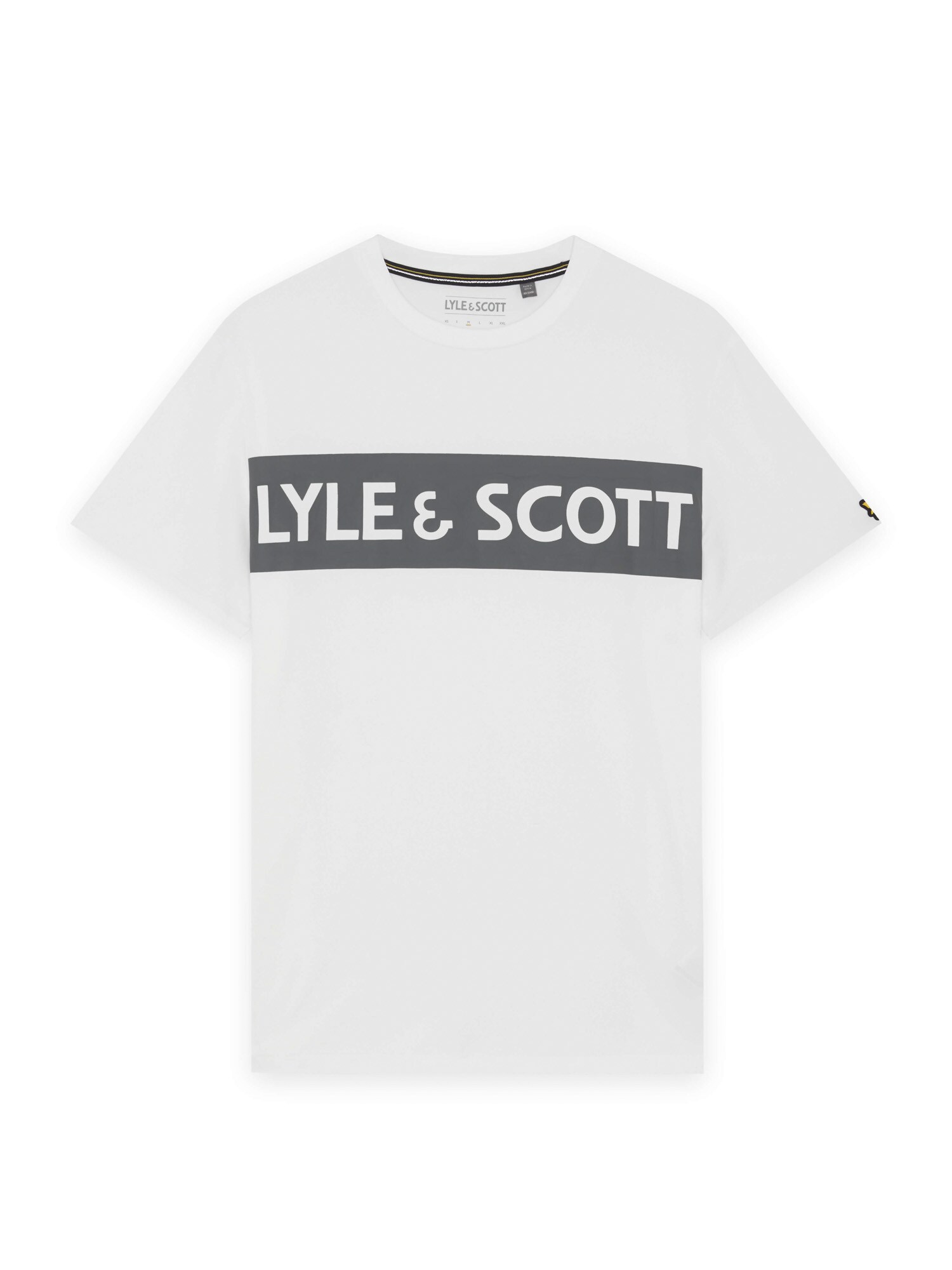 Lyle & Scott Tričko  sivá / biela