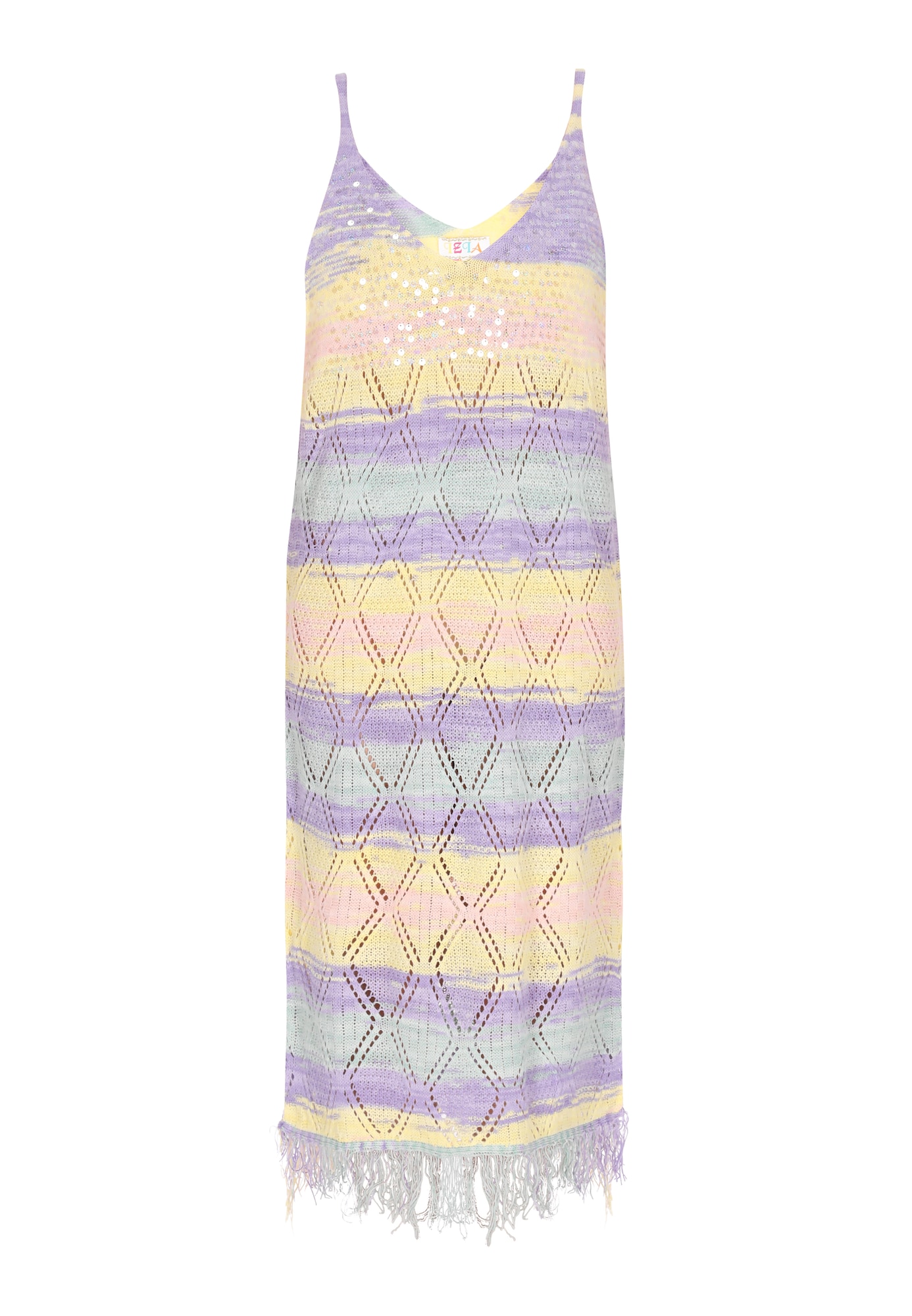 IZIA Rochie de plaja  galben / mov lavandă / roz deschis
