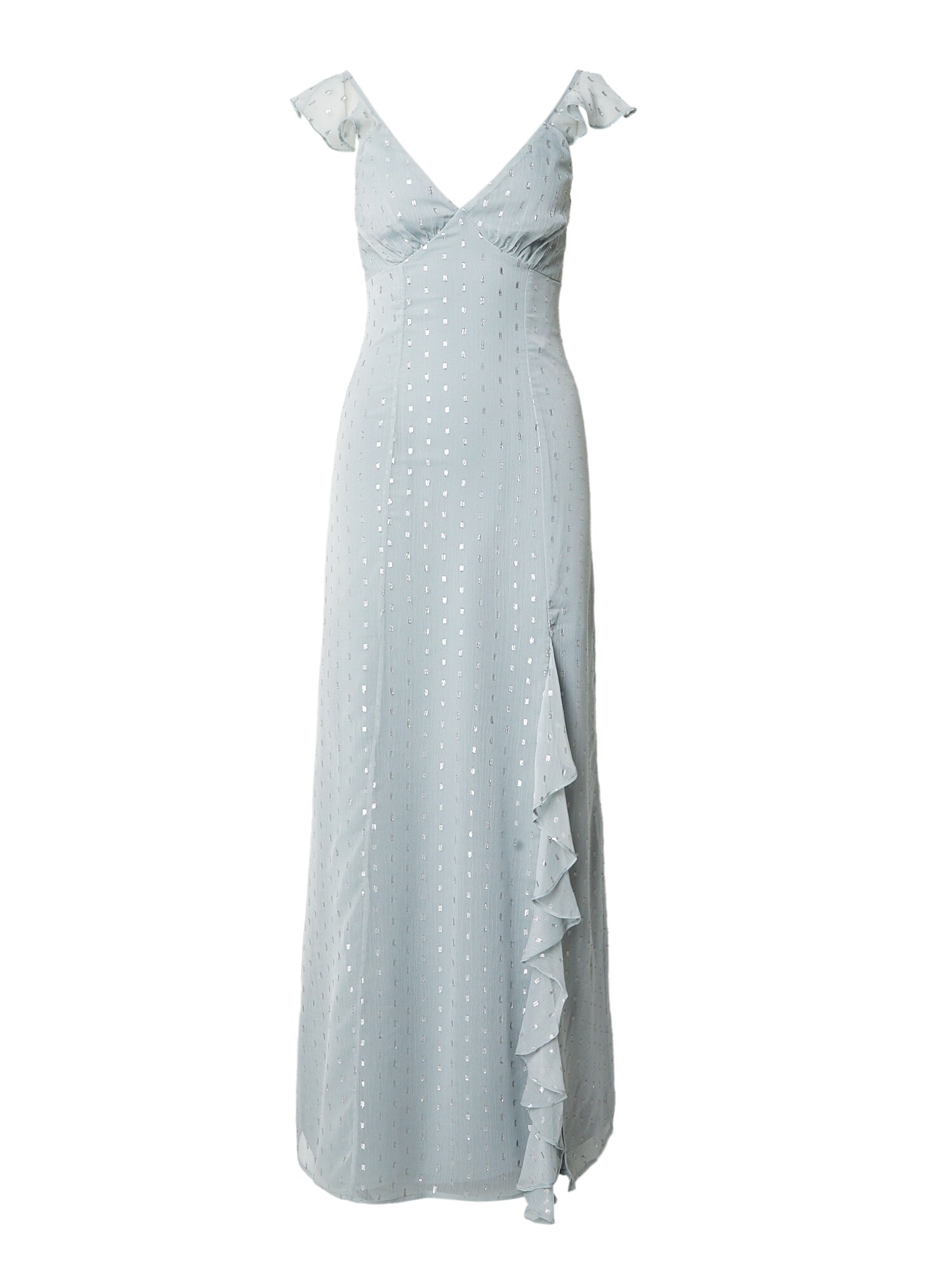 Maya Deluxe Rochie de seară Georgette  azuriu / argintiu