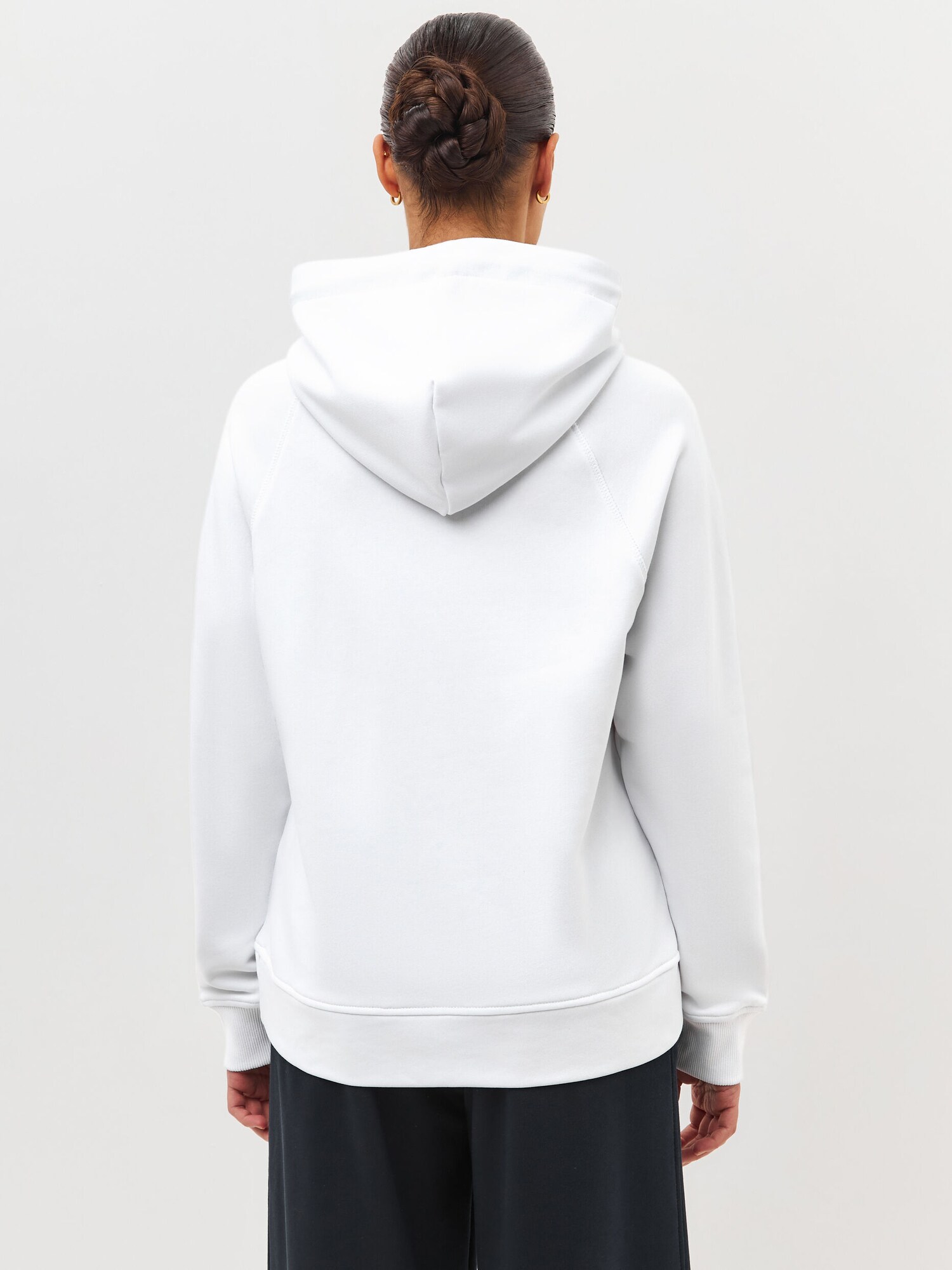 Thumbnail - CAT by Maniita Lacitta Kapuzenpullover, Hoodie, COUNTRY CAT, mit Katzenmotiv, Model trägt Größe S