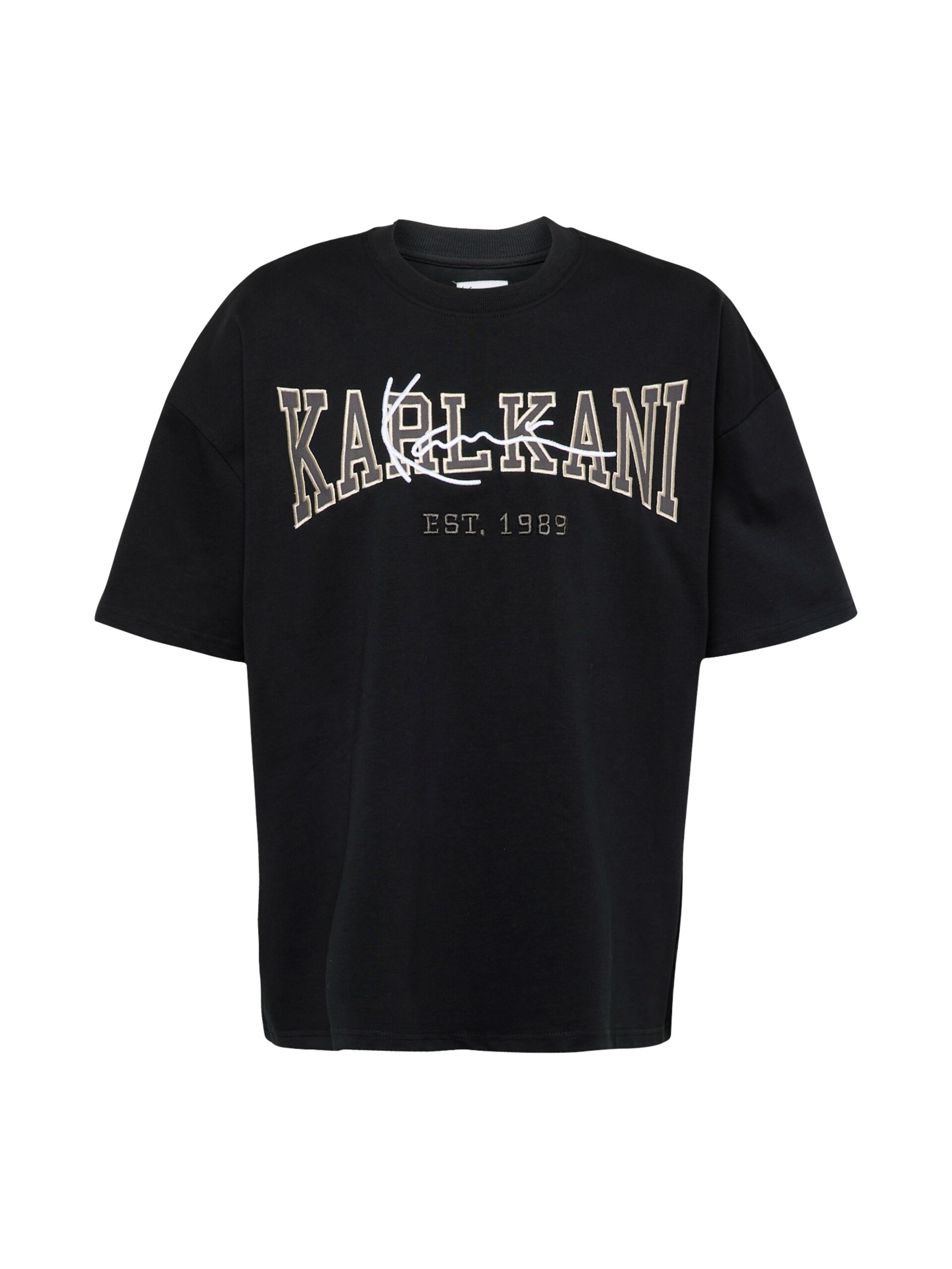 Karl Kani T-shirt 'College Signature Heavy' grå / svart herr
