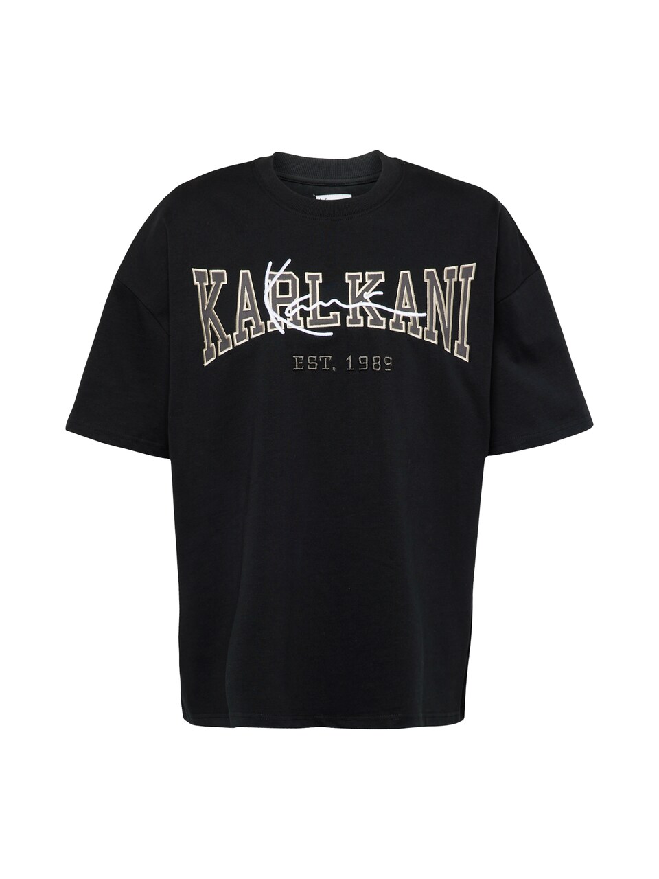 T-shirt 'College Signature Heavy' grå / svart