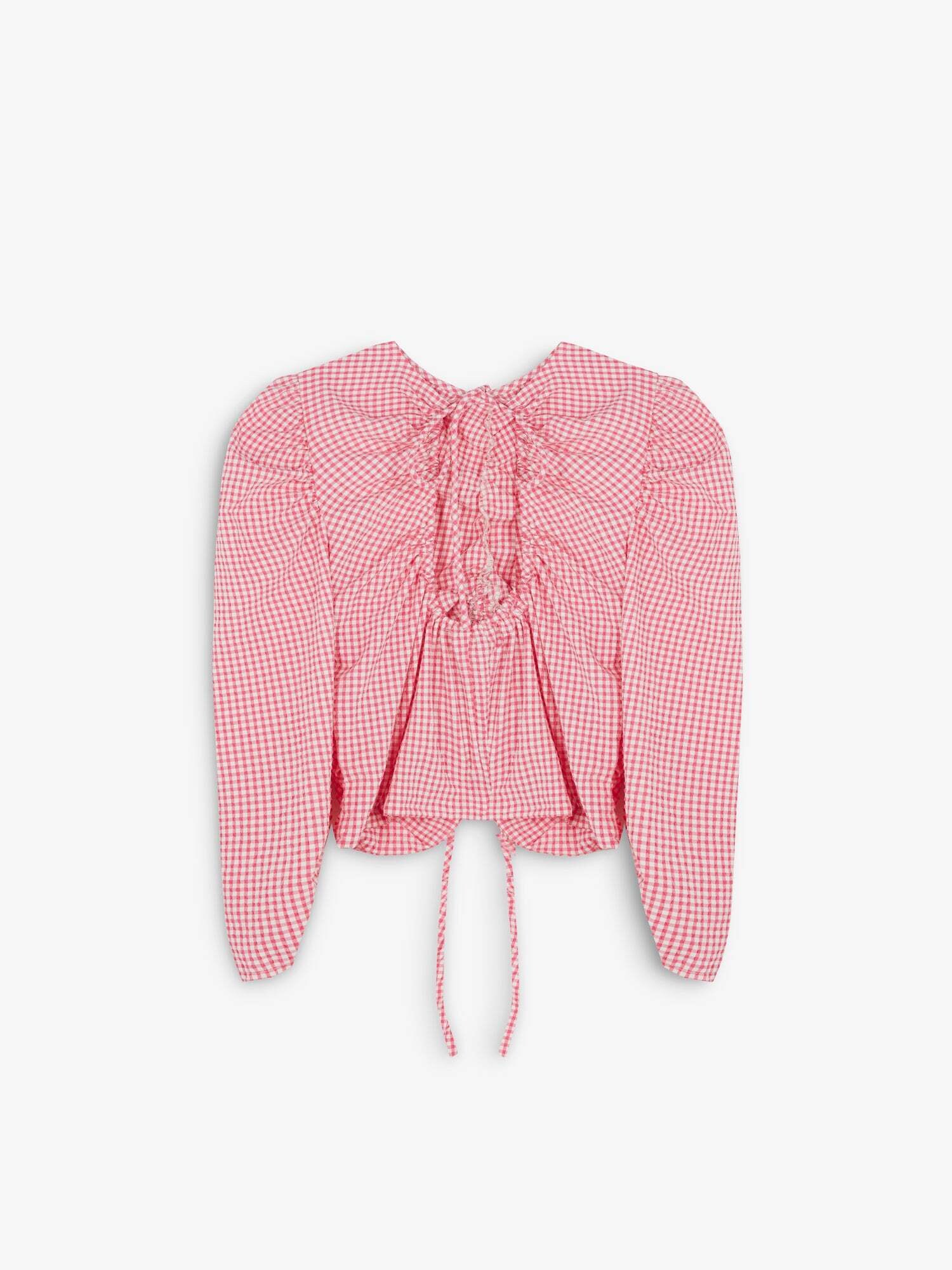 Thumbnail - Scalpers Vichy Front Gather Shirt