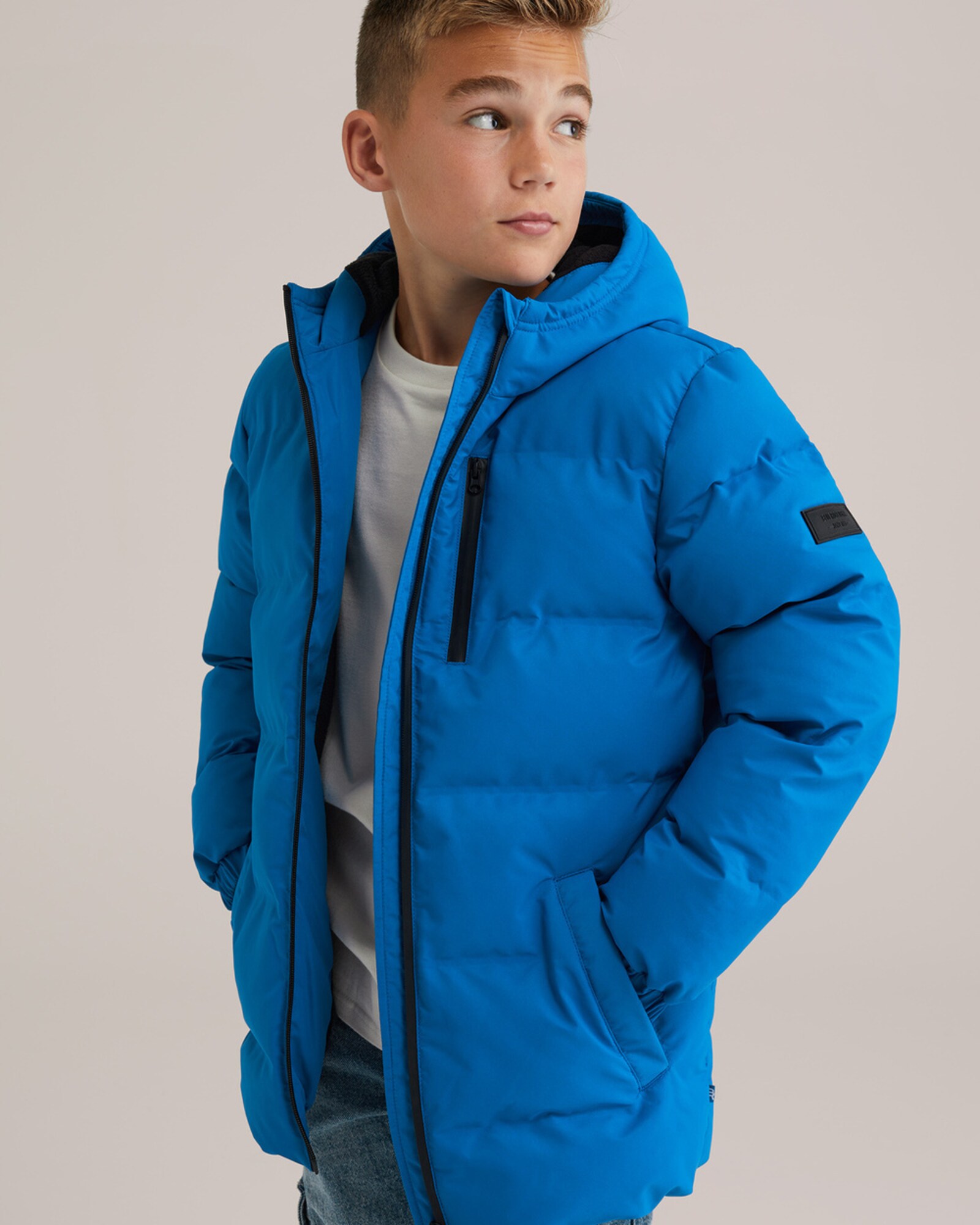 WE Fashion Prechodná bunda modrá / kobaltovomodrá (obrázok 5)