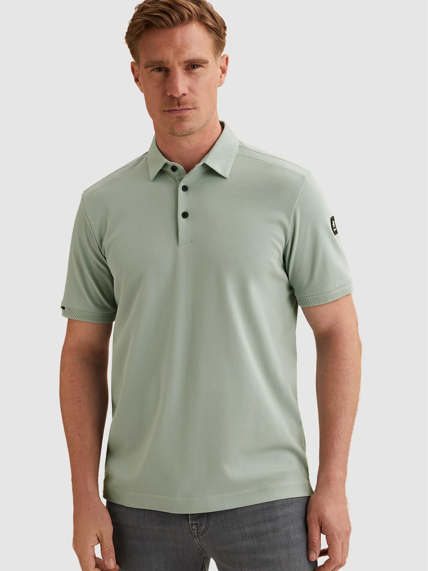T-shirt 'Polo shirt in interlock jersey'