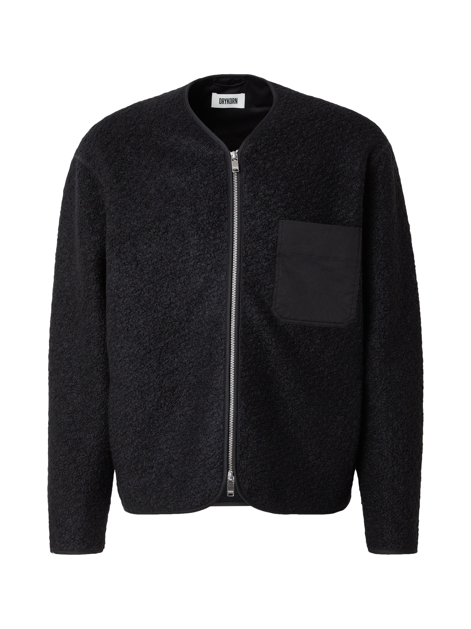 DRYKORN Jachetă  fleece JOHNAN 10  negru