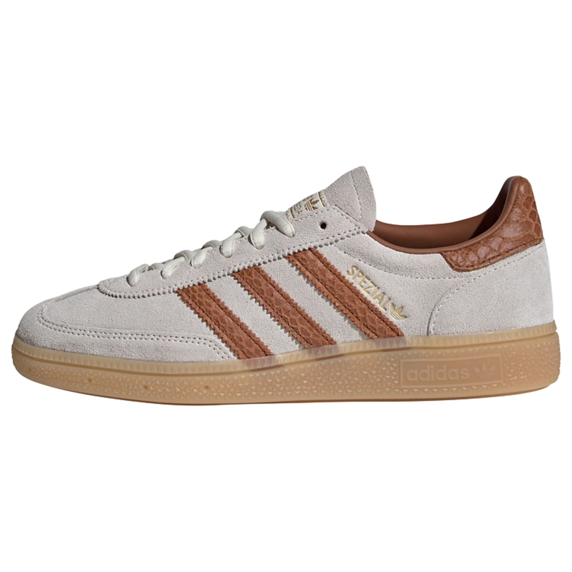 ADIDAS ORIGINALS Zapatillas deportivas bajas 'Handball Spezial' marrón / mostaza / blanco denim