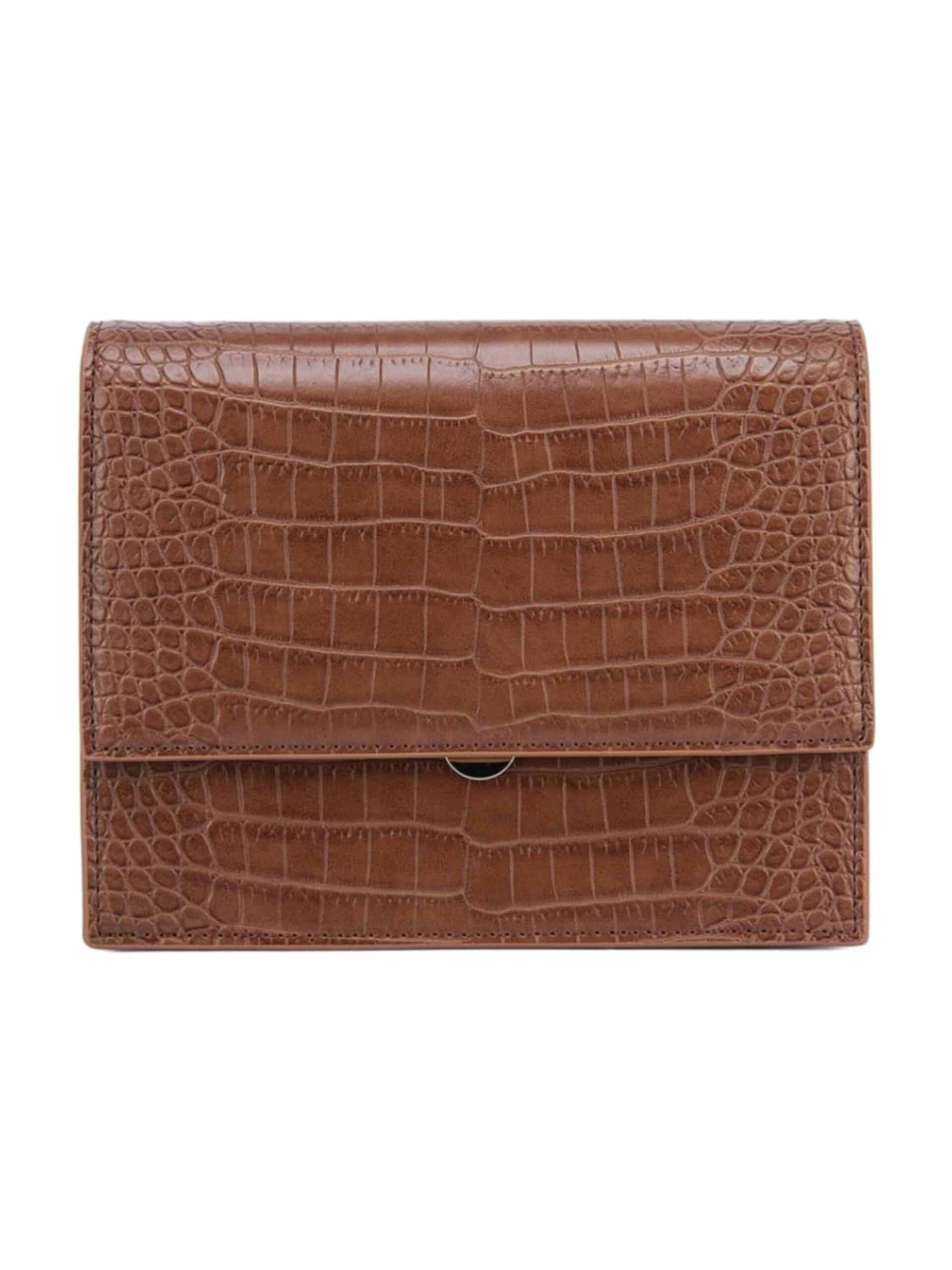 JW PEI Handväska 'JW PEI Sac Bandoulière Mini Flap Brown Croc' dam