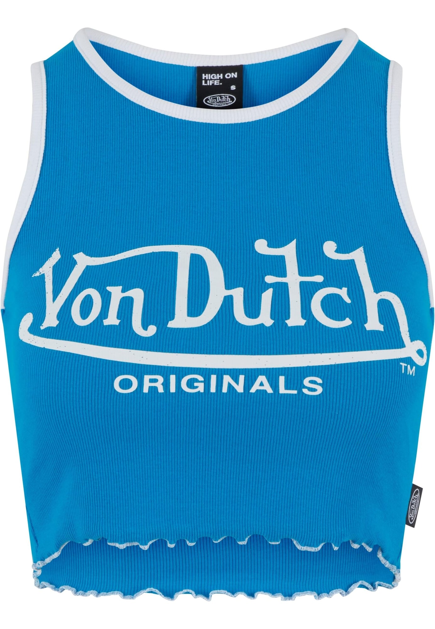 Von Dutch Originals Top Ashley  albastru deschis / alb