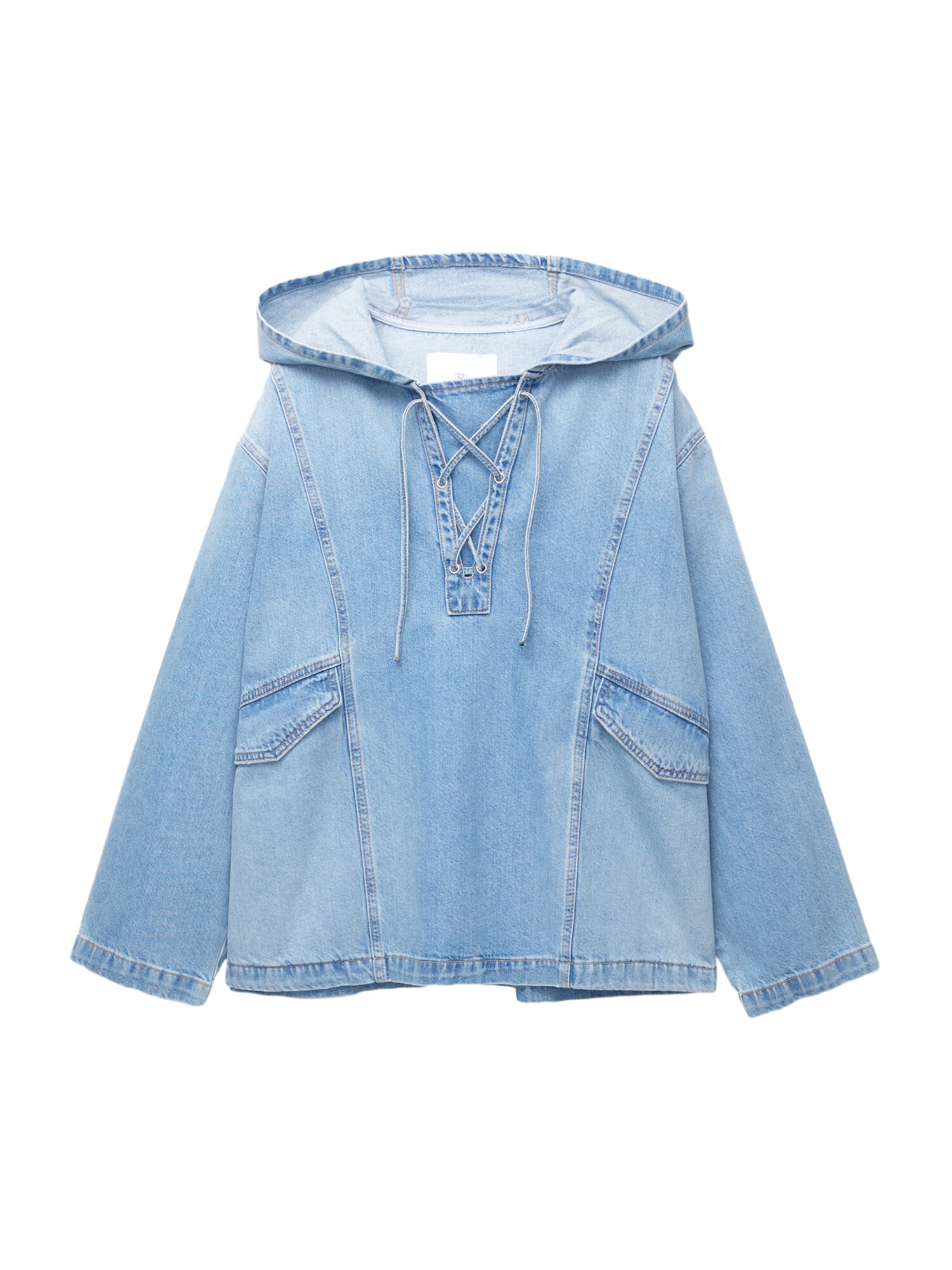 Pull&Bear Geacă de primăvară-toamnă  albastru denim