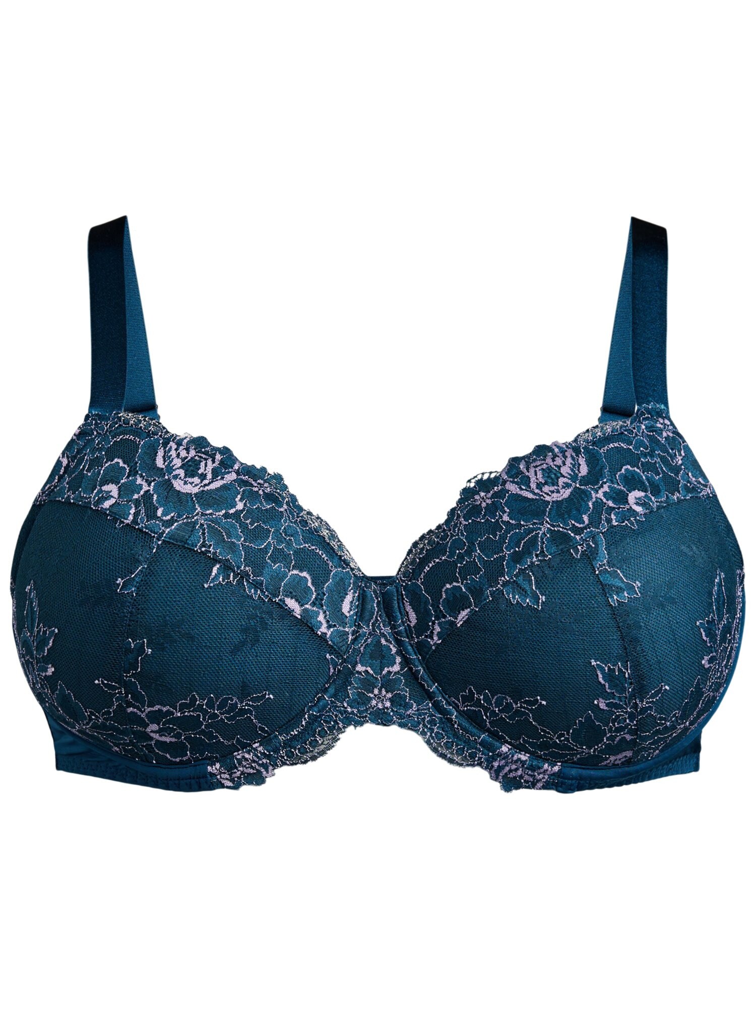 Devoted by Zizzi Sutien LASTA  verde petrol / mov deschis
