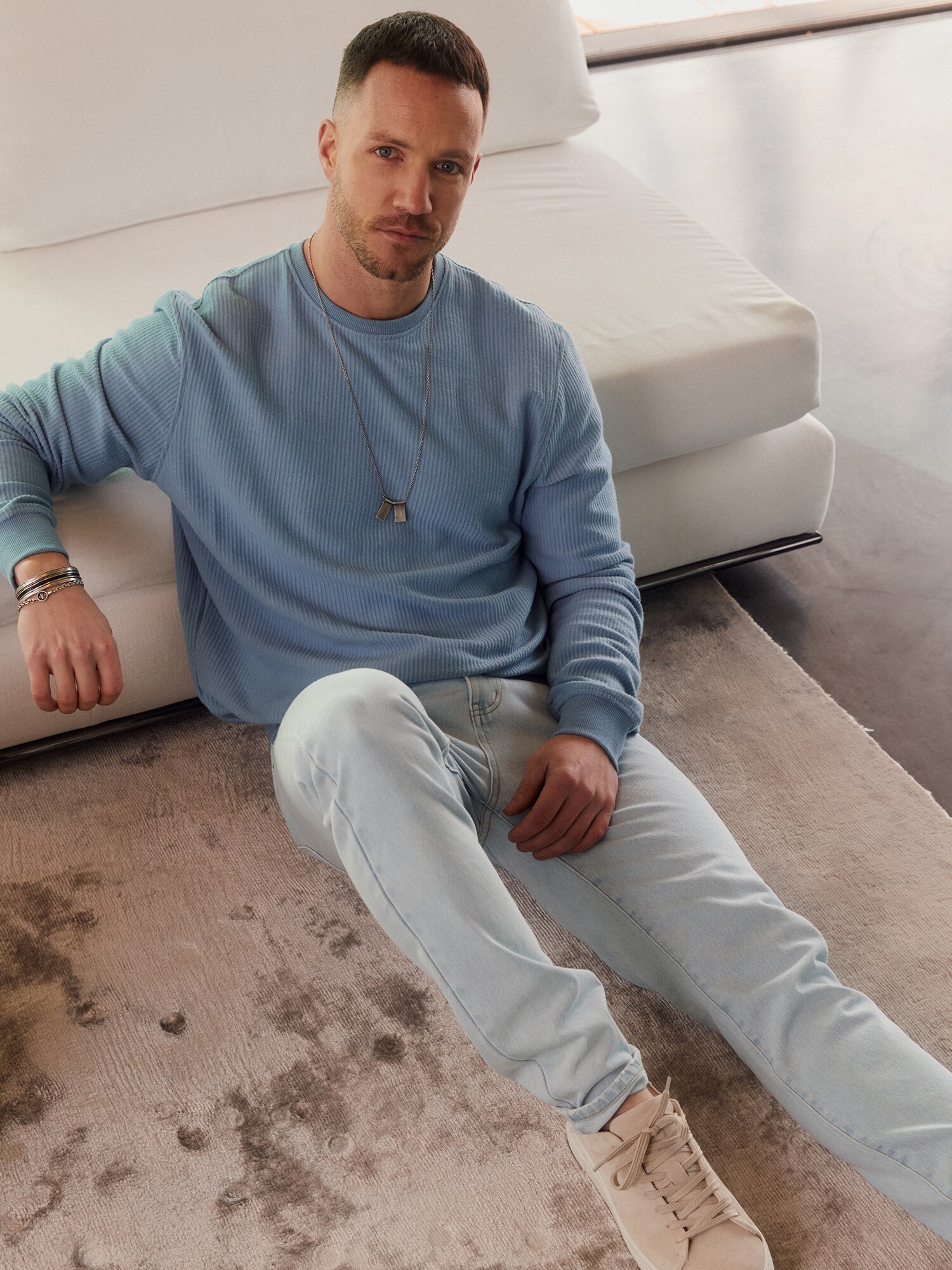 DAN FOX APPAREL Farmer 'Rico'  világoskék termék 2. képe
