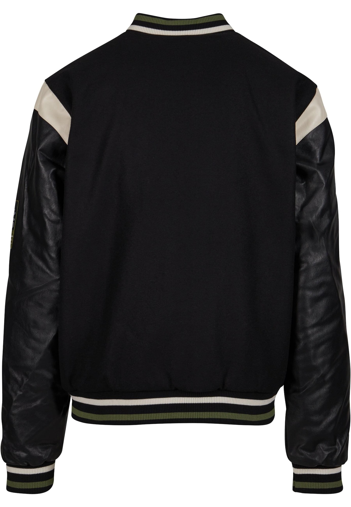 FUBU Átmeneti dzseki 'College Varsity'  olíva / vérvörös / fekete / piszkosfehér termék 2. képe
