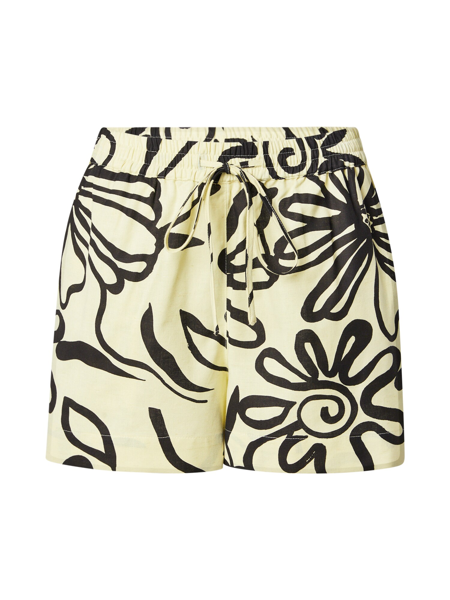 TOPSHOP Nadrág  világos sárga / fekete akciós termékkép 1