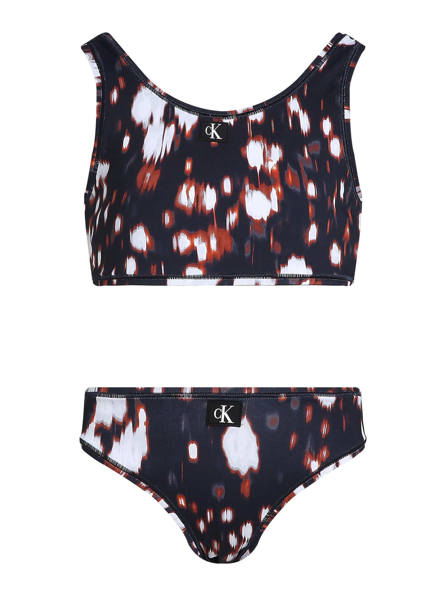 Calvin Klein Swimwear Bikini  zafir / rozsdavörös / fekete / fehér akciós termékkép 1