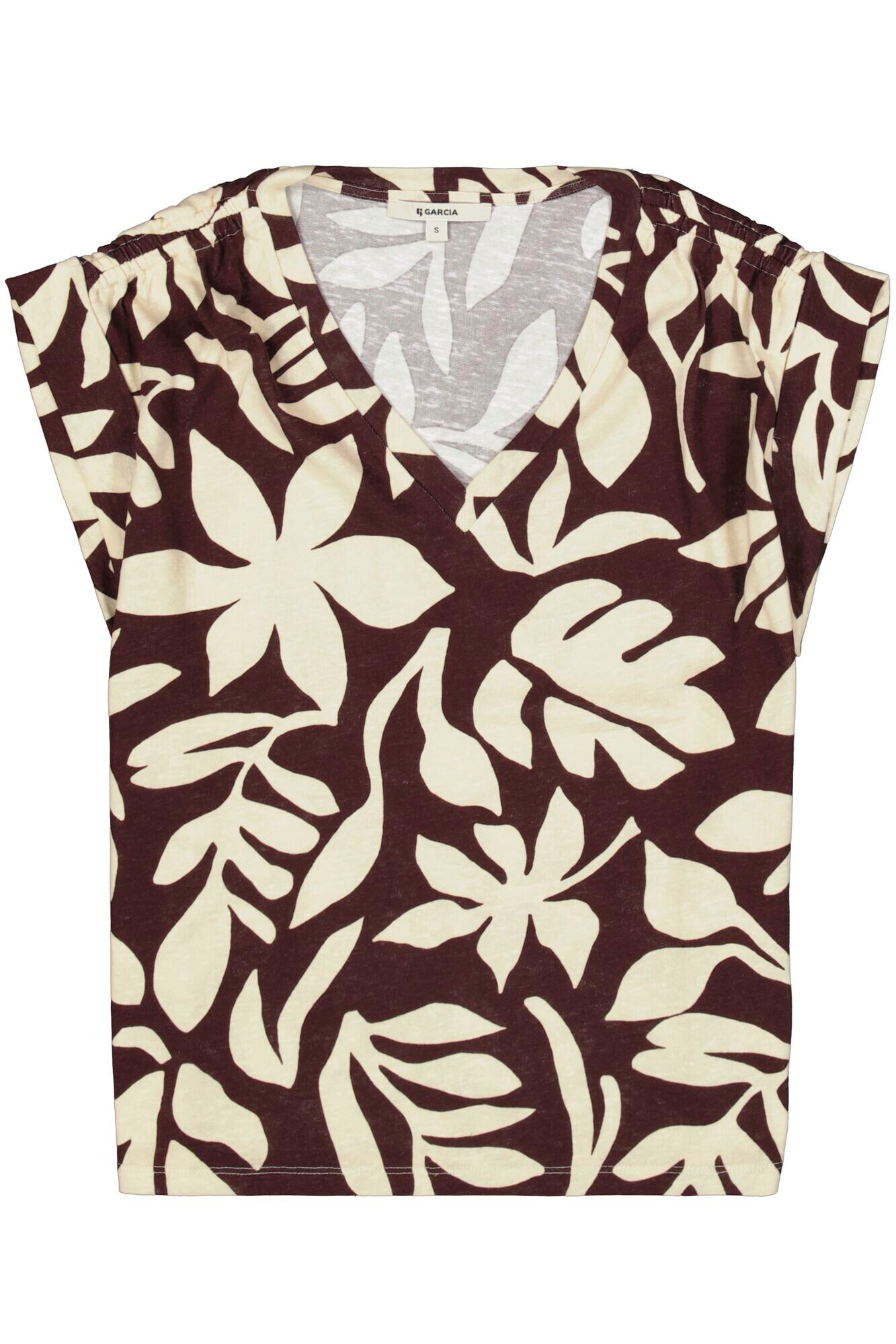 Garcia Shirt Lichtbeige / Bruin