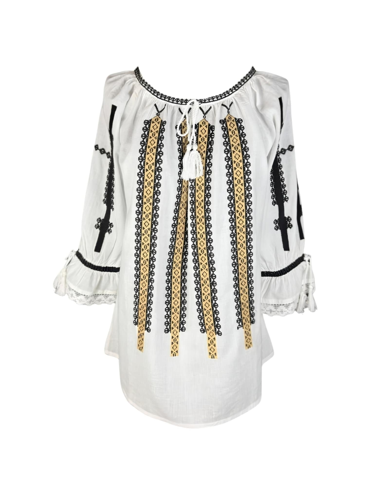 Rody’s forever Blusa tradicional 'Damenbluse 2IU26 weiß/cremefarben marimea S' blanco
