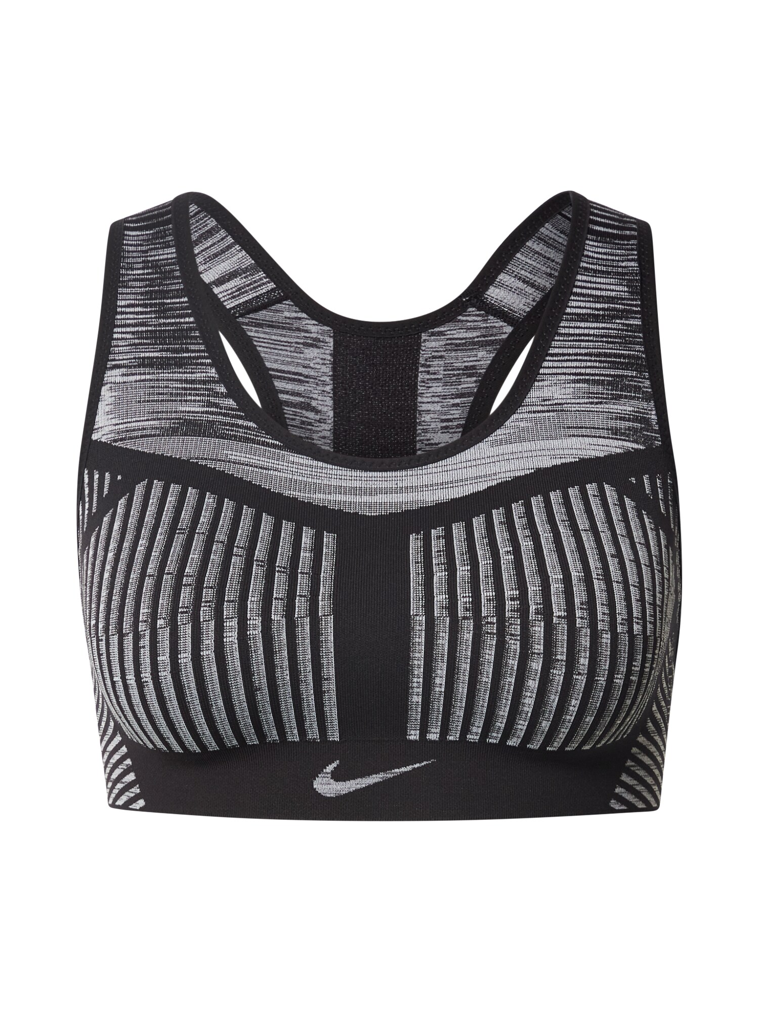 NIKE Sportinė liemenėlė  pilka / juoda / balta