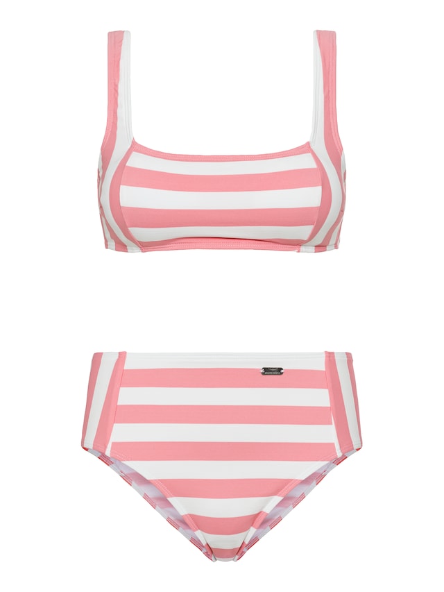 VENICE BEACH, Bikini, rózsaszín & fehér, 3 kép a 4 közül