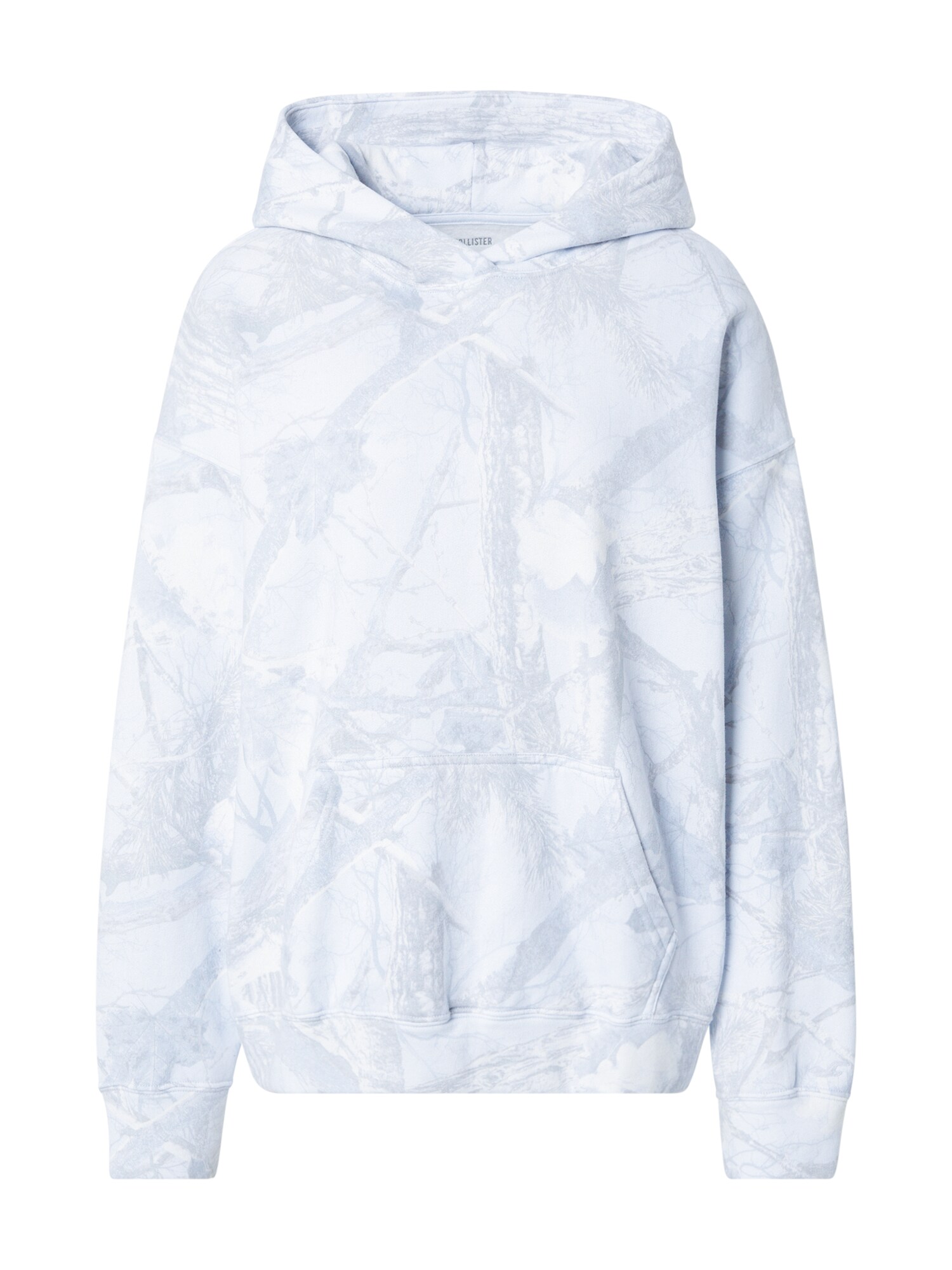 HOLLISTER Bluză de molton  albastru deschis / alb